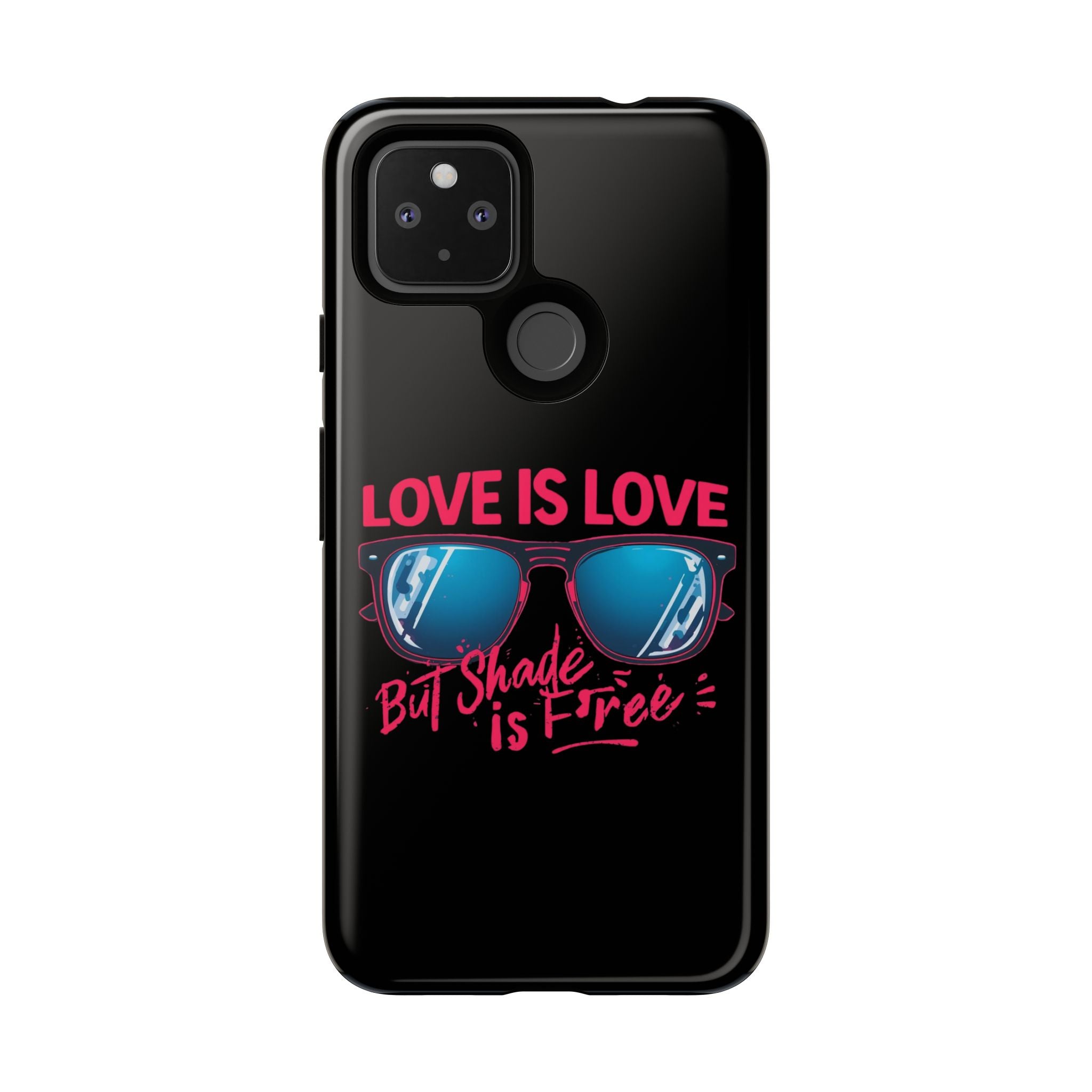 Love Is Love Phone Case, Fun Sunglasses Design, Unique Phone Accessory, Colorful Cell Phone Cover