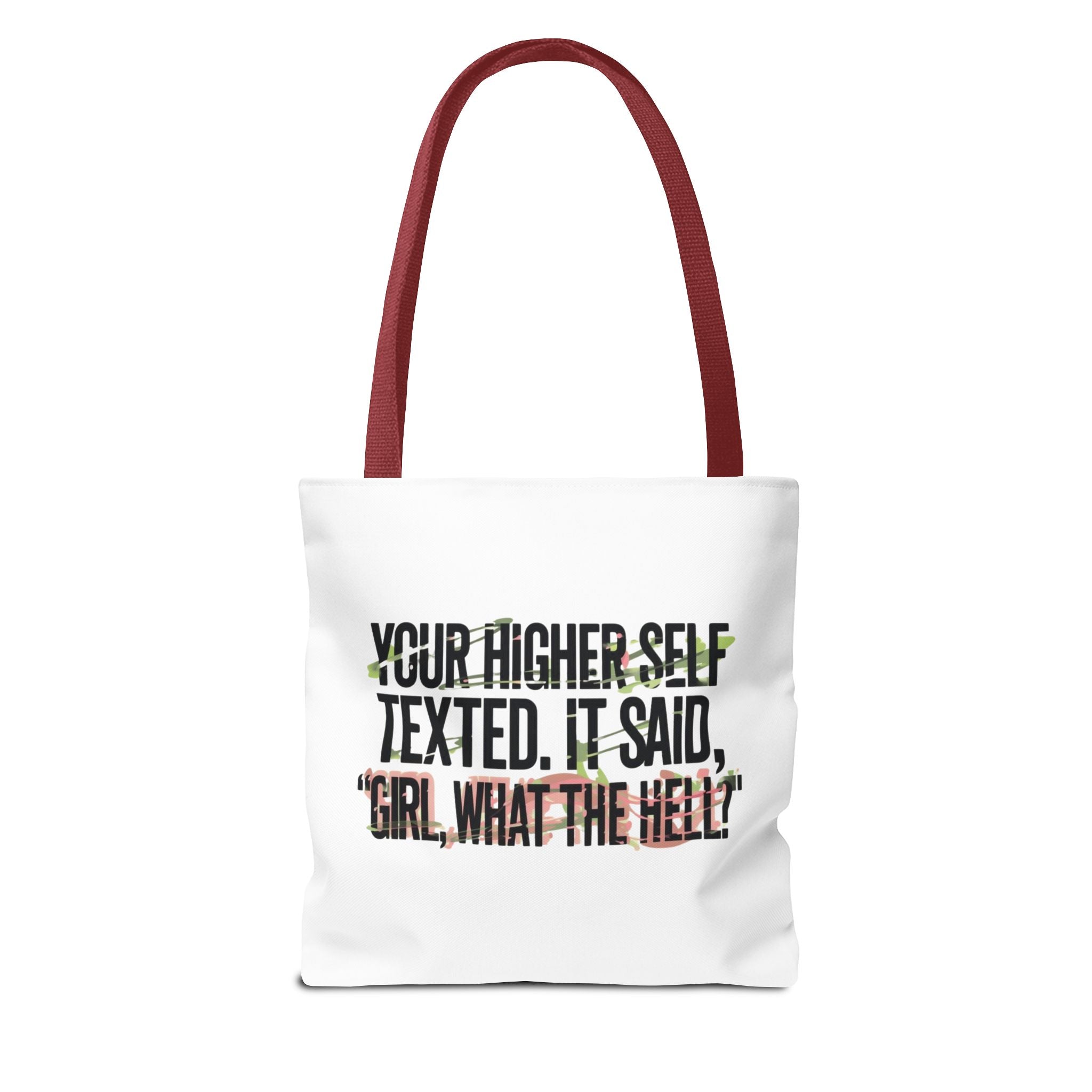 Vibrant Tote Bag - Your Higher Self Texted, Chic Accessory, Gift for Her, Inspirational, Everyday Use, Shopping Bag