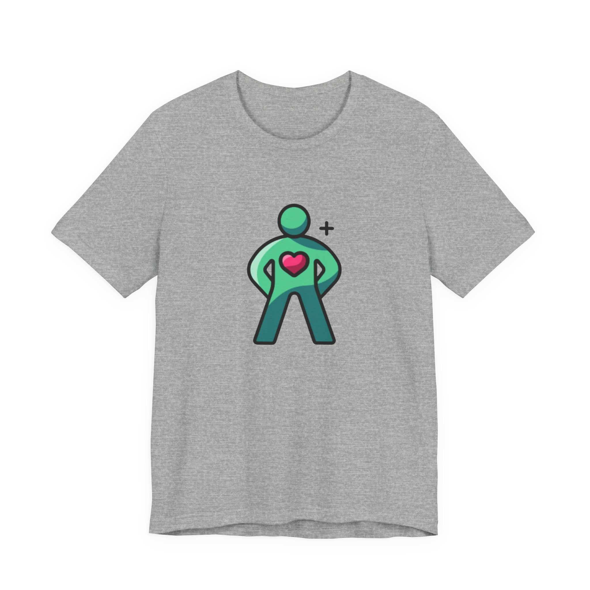 Body Positive Hero Unisex Tee - Fun Graphic T-Shirt for Wellness, Exercise, Fitness, Gym, Gift for Health Enthusiasts