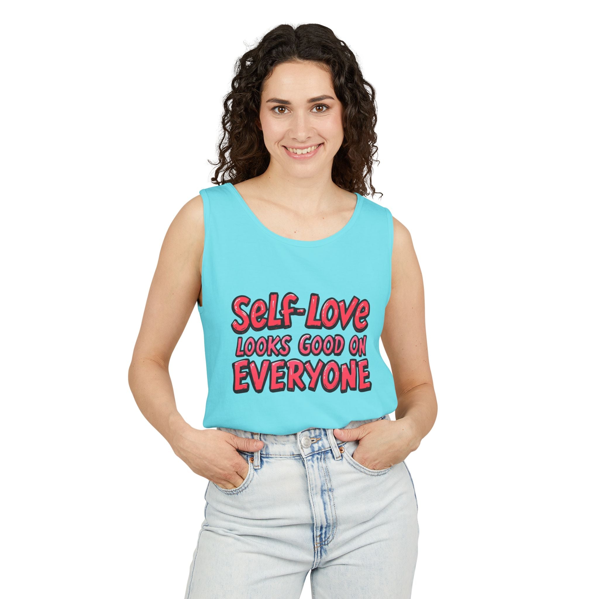 Self-Love Tank Top for Everybody - Affirmation Fashion, Pride Wear, Self-Care Gift, Summer Essential, Casual Comfortable Wear