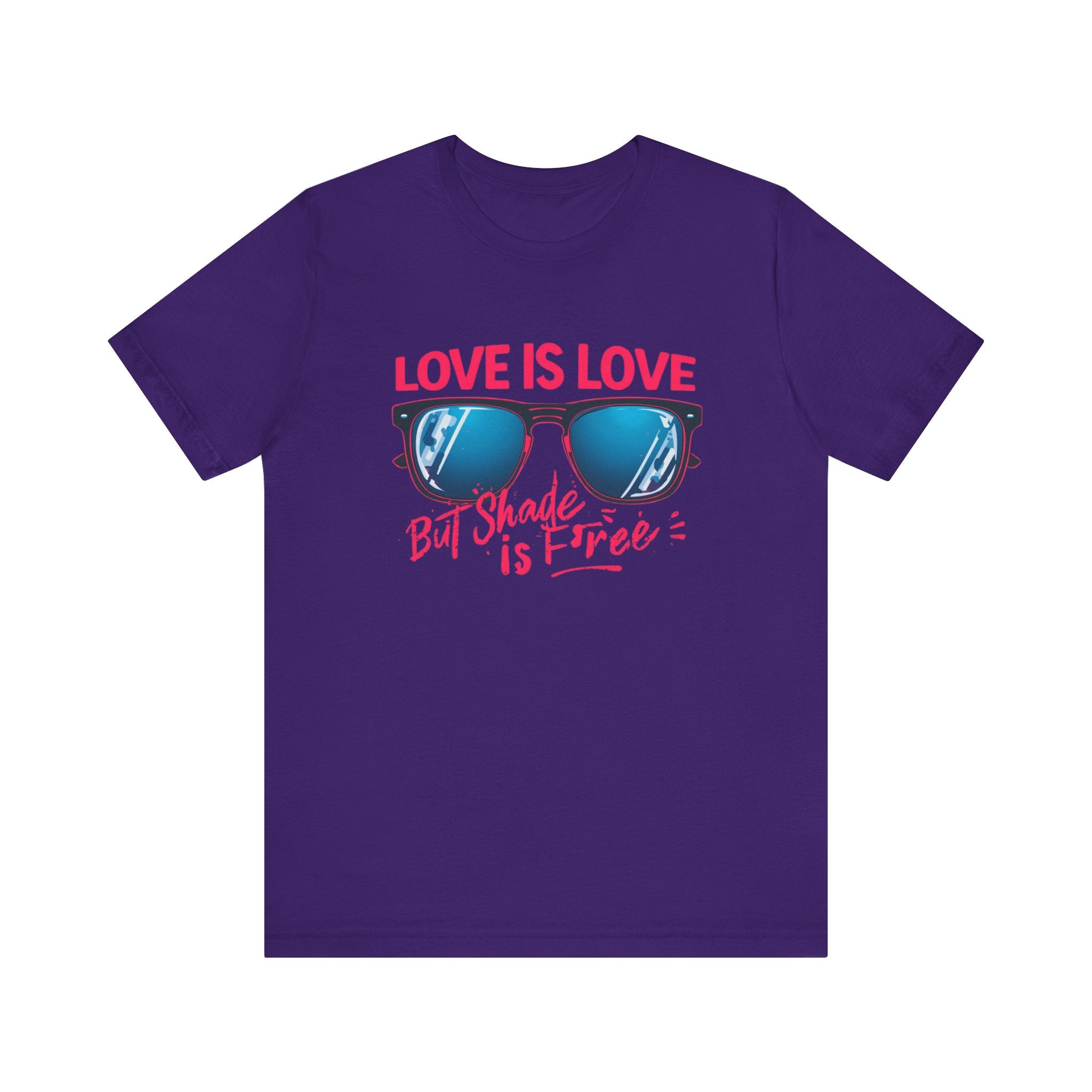 Love is Love Graphic Tee | Unisex Short Sleeve T-Shirt, Pride Apparel, Summer Outfit, LGBTQ+ Gift, Sunglass Design