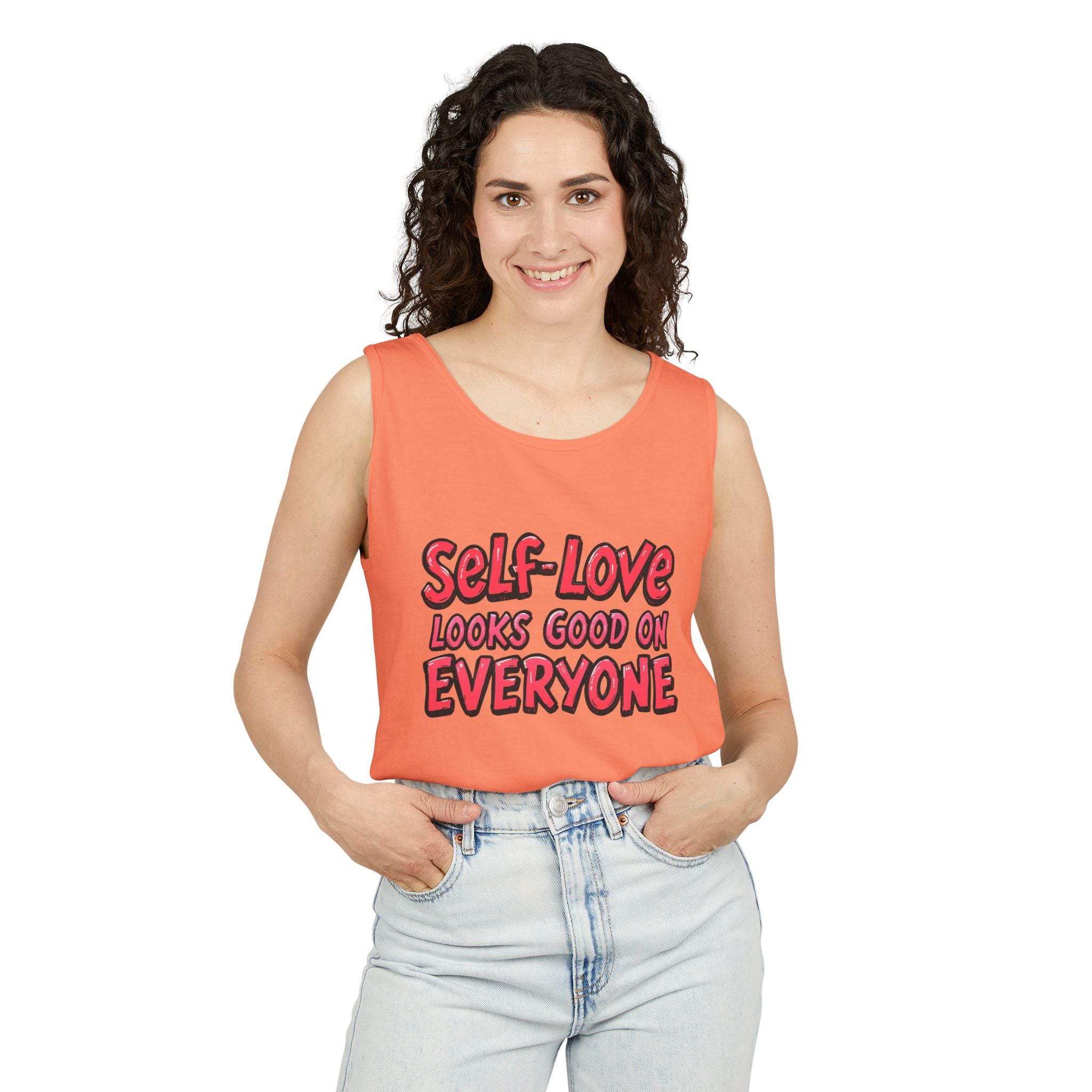 Self-Love Tank Top for Everybody - Affirmation Fashion, Pride Wear, Self-Care Gift, Summer Essential, Casual Comfortable Wear