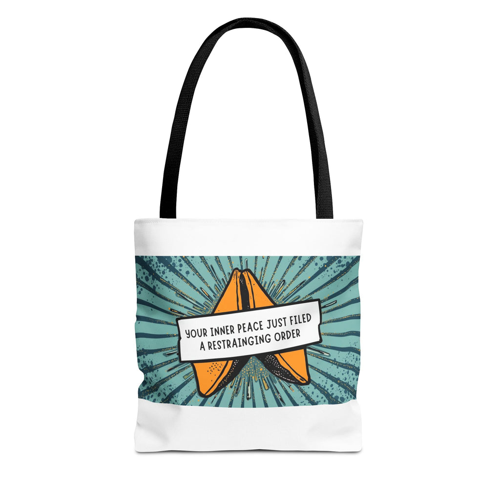 Funny Quote Tote Bag, Humorous Shopping Bag, Gift for Friends, Tote with Restraining Order Theme, Sassy Reusable Bag