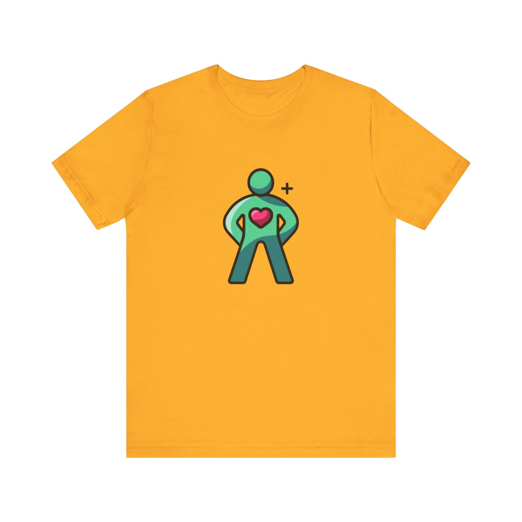 Body Positive Hero Unisex Tee - Fun Graphic T-Shirt for Wellness, Exercise, Fitness, Gym, Gift for Health Enthusiasts