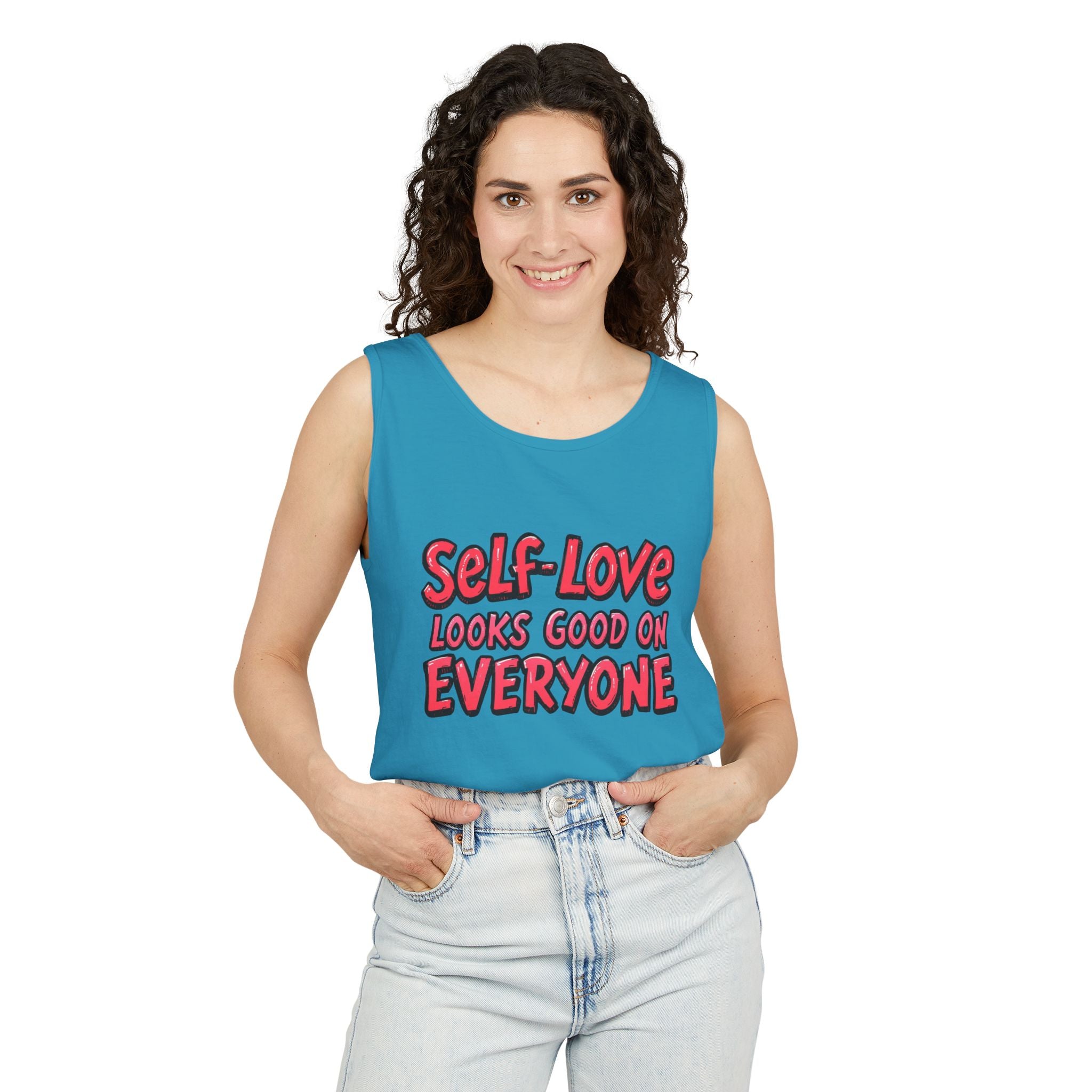 Self-Love Tank Top for Everybody - Affirmation Fashion, Pride Wear, Self-Care Gift, Summer Essential, Casual Comfortable Wear