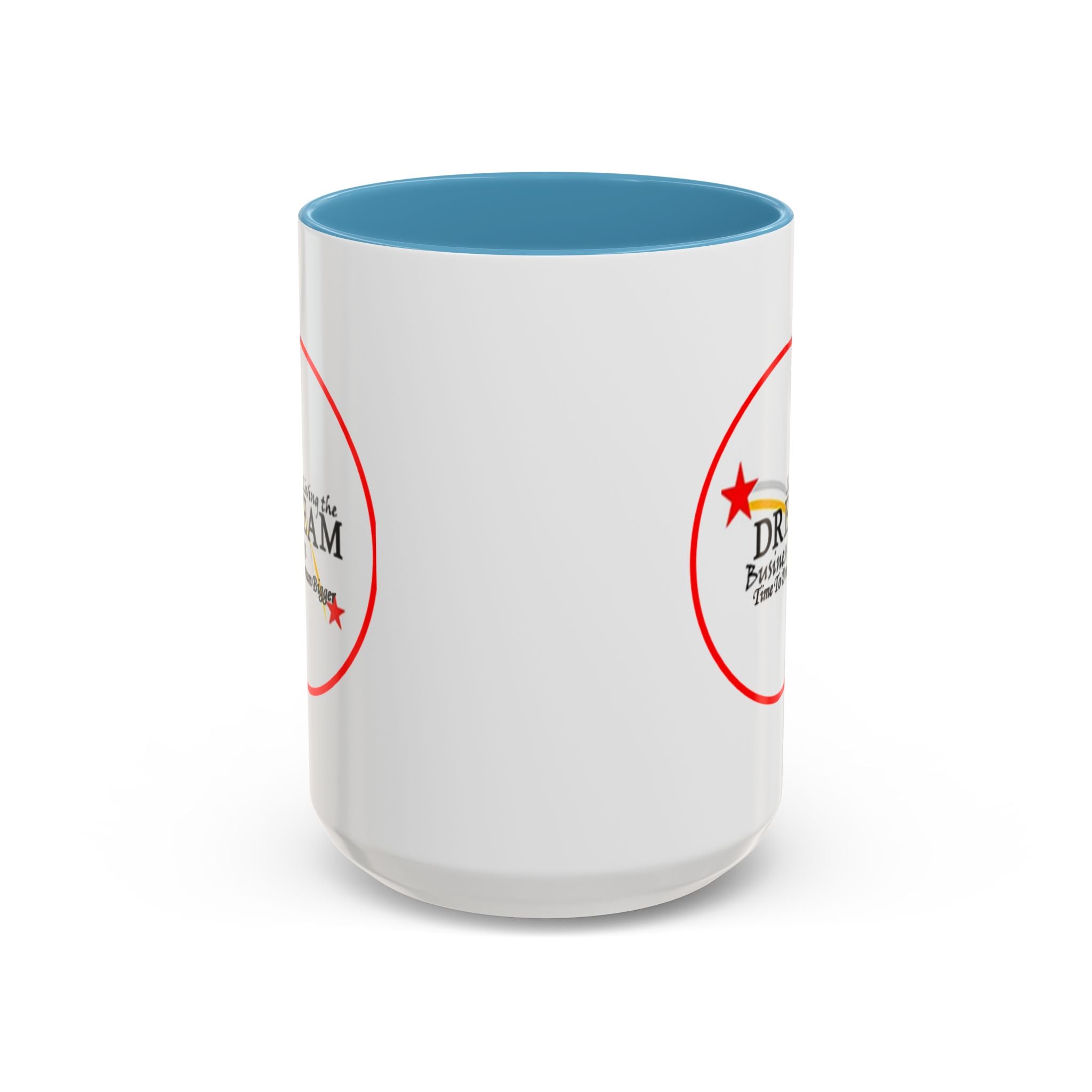 Living the Dream Accent Coffee Mug, Inspirational Mug, Gift for Entrepreneurs, Motivational Drinkware, Unique Coffee Cups, Office Decor