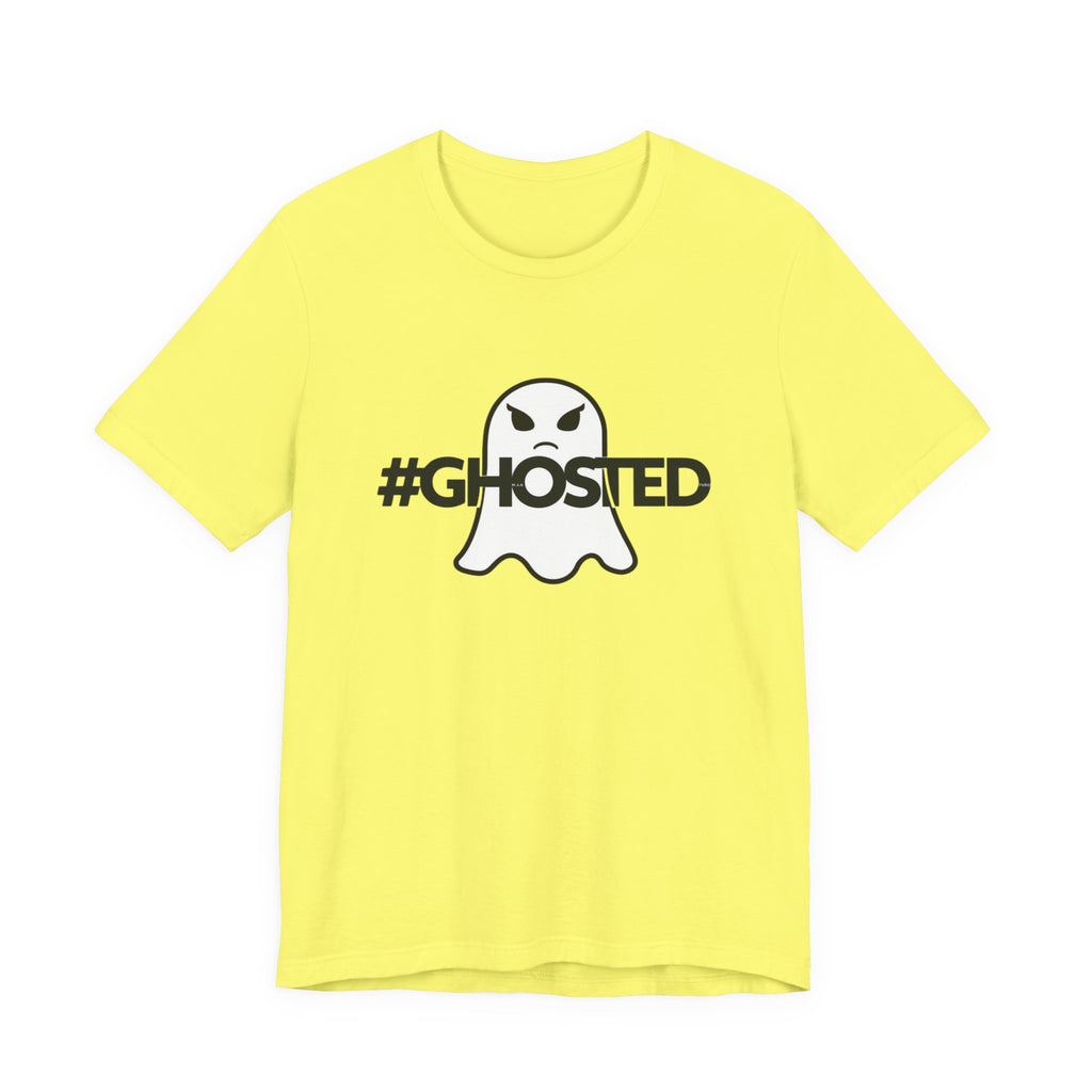 #GHOSTED Unisex Short Sleeve Tee - Trendy Graphic T-Shirt, Casual Wear, Halloween Costume, Gift for Friends, Everyday Fun