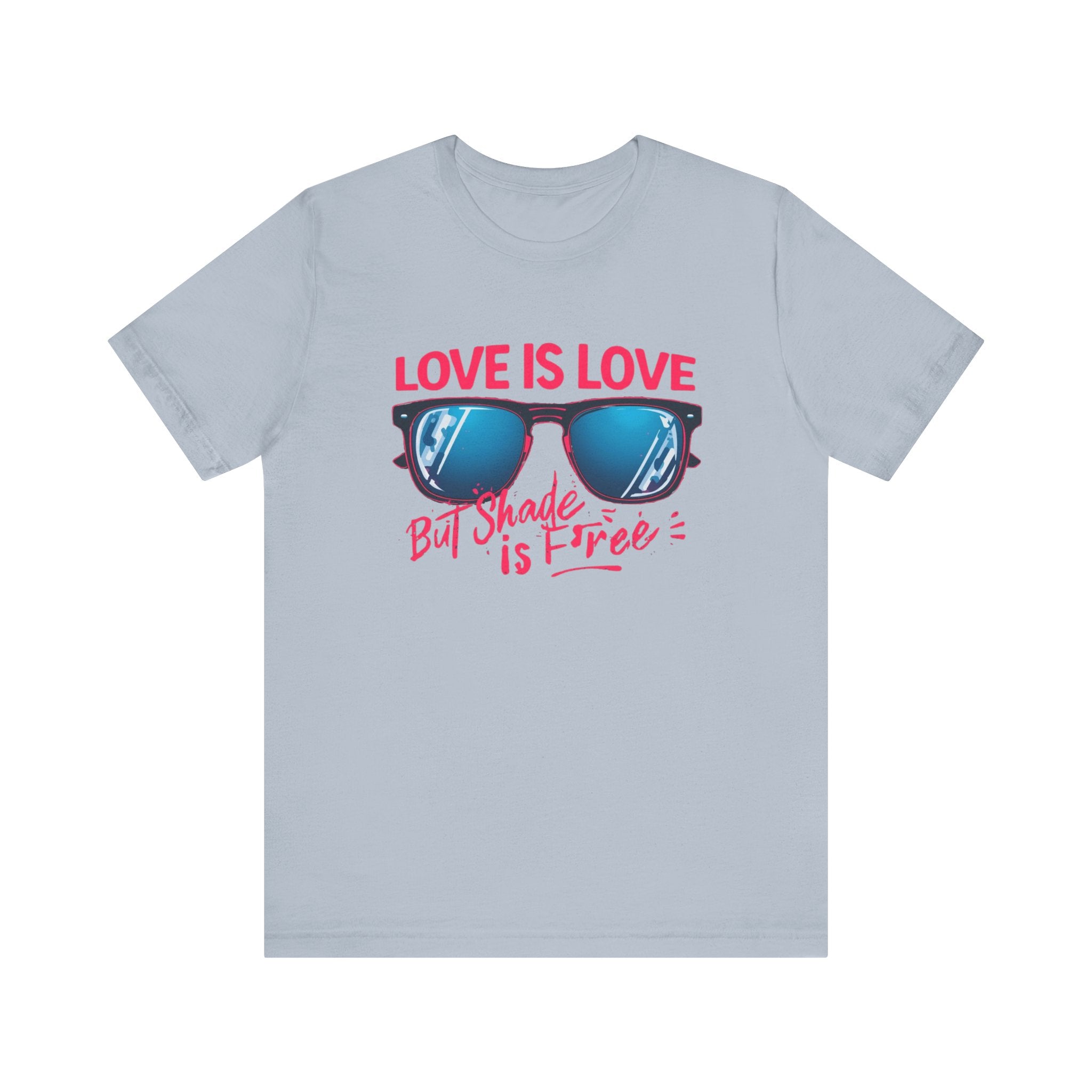 Love is Love Graphic Tee | Unisex Short Sleeve T-Shirt, Pride Apparel, Summer Outfit, LGBTQ+ Gift, Sunglass Design