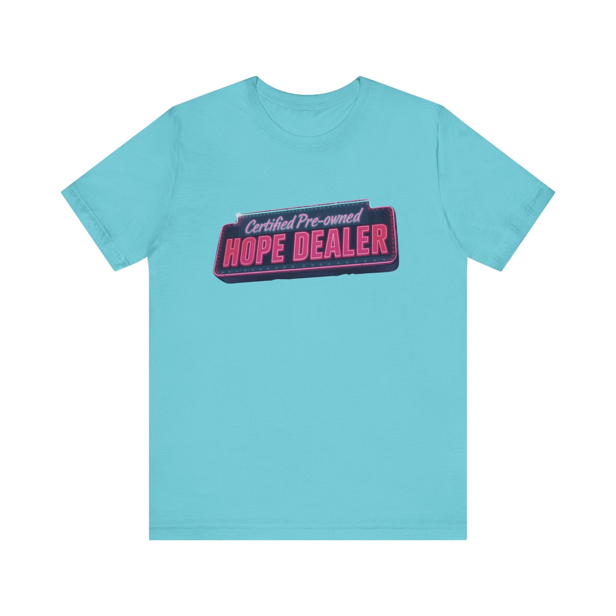 Certified Pre-Owned Hope Dealer Tee | Unisex Short Sleeve T-Shirt, Inspirational Shirt, Casual Wear, Gift for Optimists, Motivational [...]