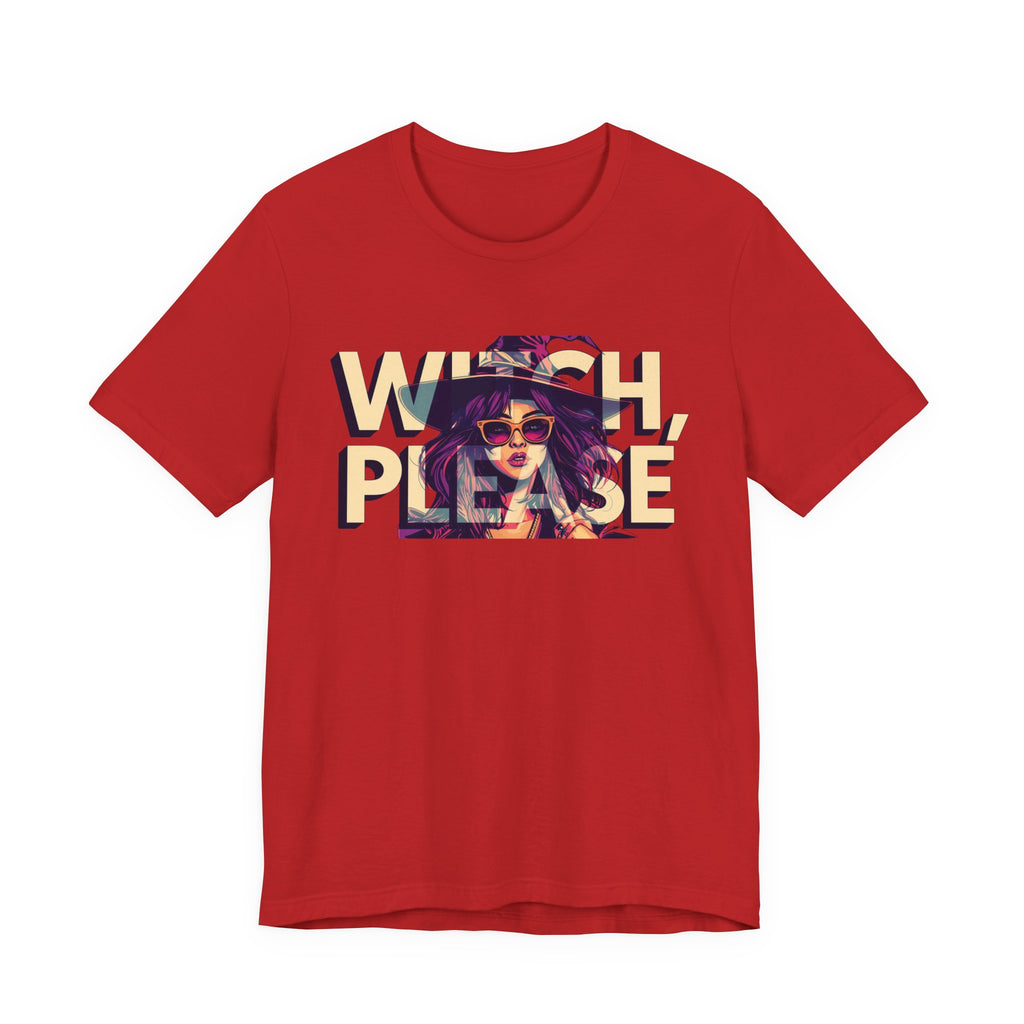 "Witch Please" Funny Halloween Tee, Unisex Jersey Short Sleeve Tee