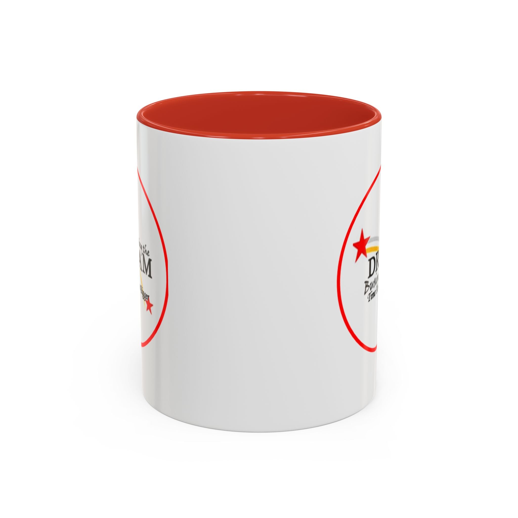 Living the Dream Accent Coffee Mug, Inspirational Mug, Gift for Entrepreneurs, Motivational Drinkware, Unique Coffee Cups, Office Decor