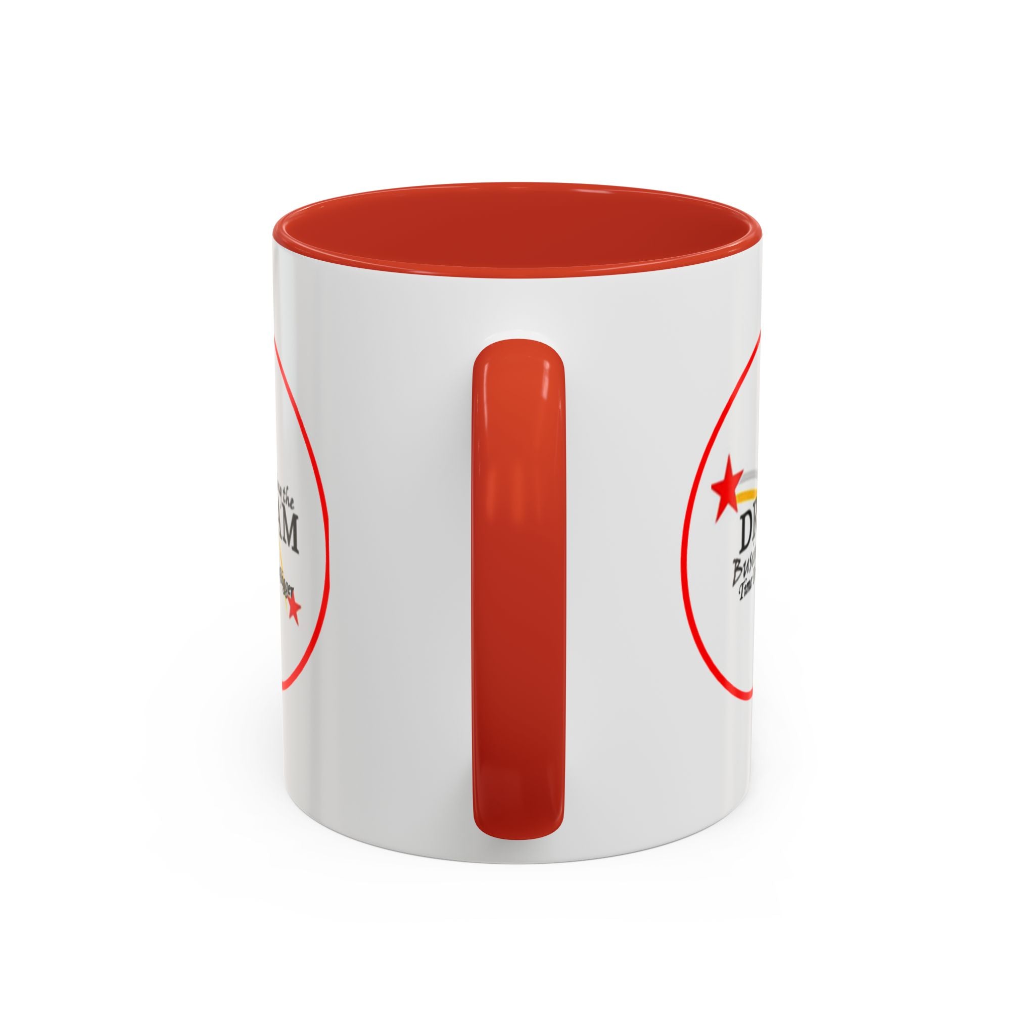 Living the Dream Accent Coffee Mug, Inspirational Mug, Gift for Entrepreneurs, Motivational Drinkware, Unique Coffee Cups, Office Decor