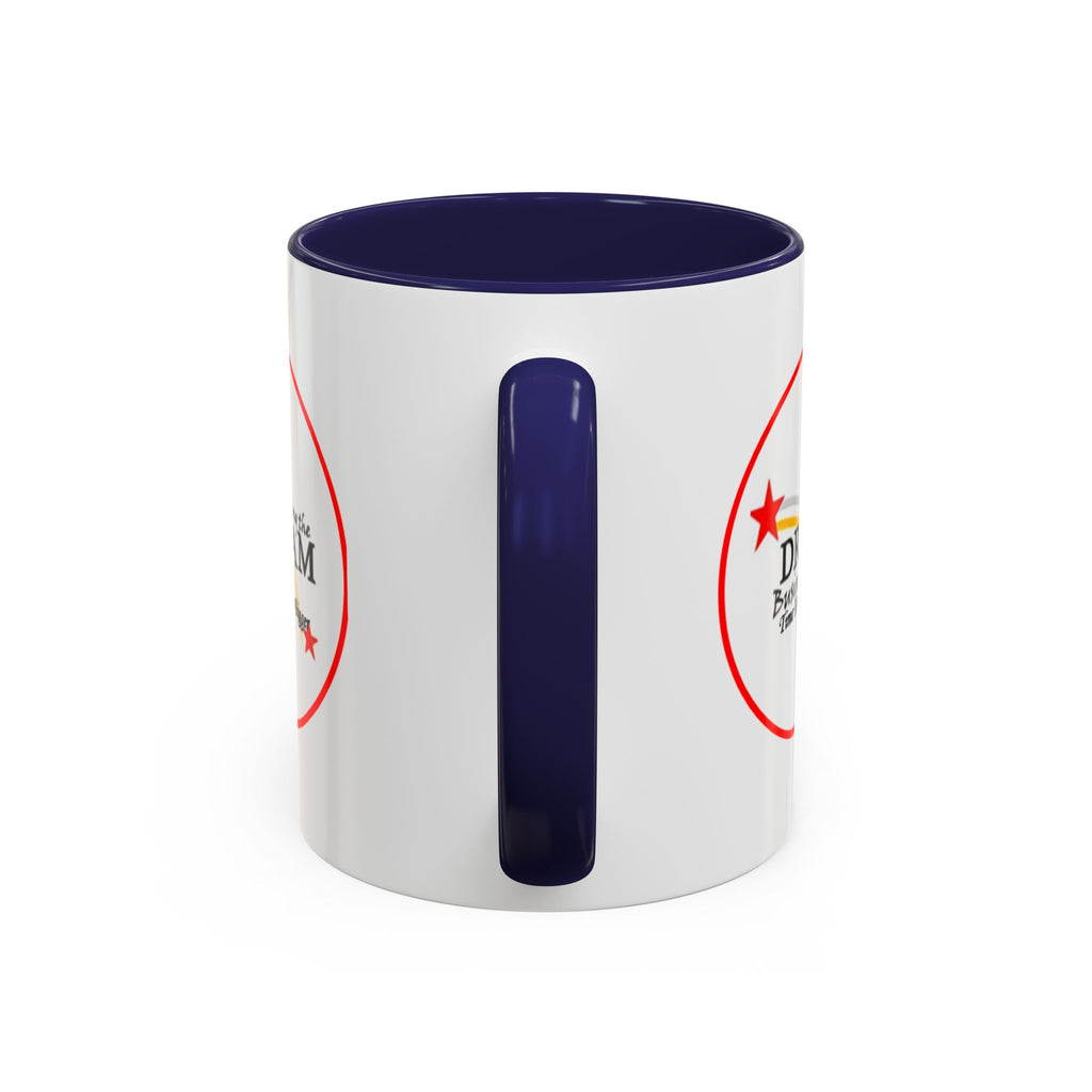 Living the Dream Accent Coffee Mug, Inspirational Mug, Gift for Entrepreneurs, Motivational Drinkware, Unique Coffee Cups, Office Decor