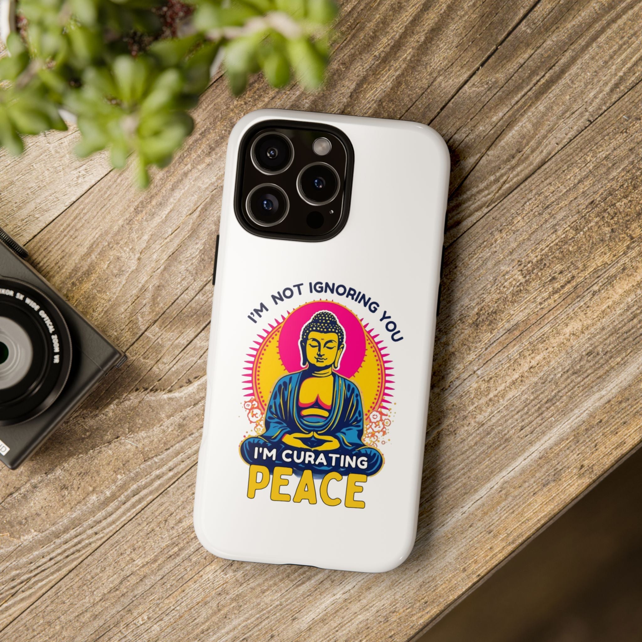 I'm not Ignoring You I'm Curating Peace, Tough Phone Case
