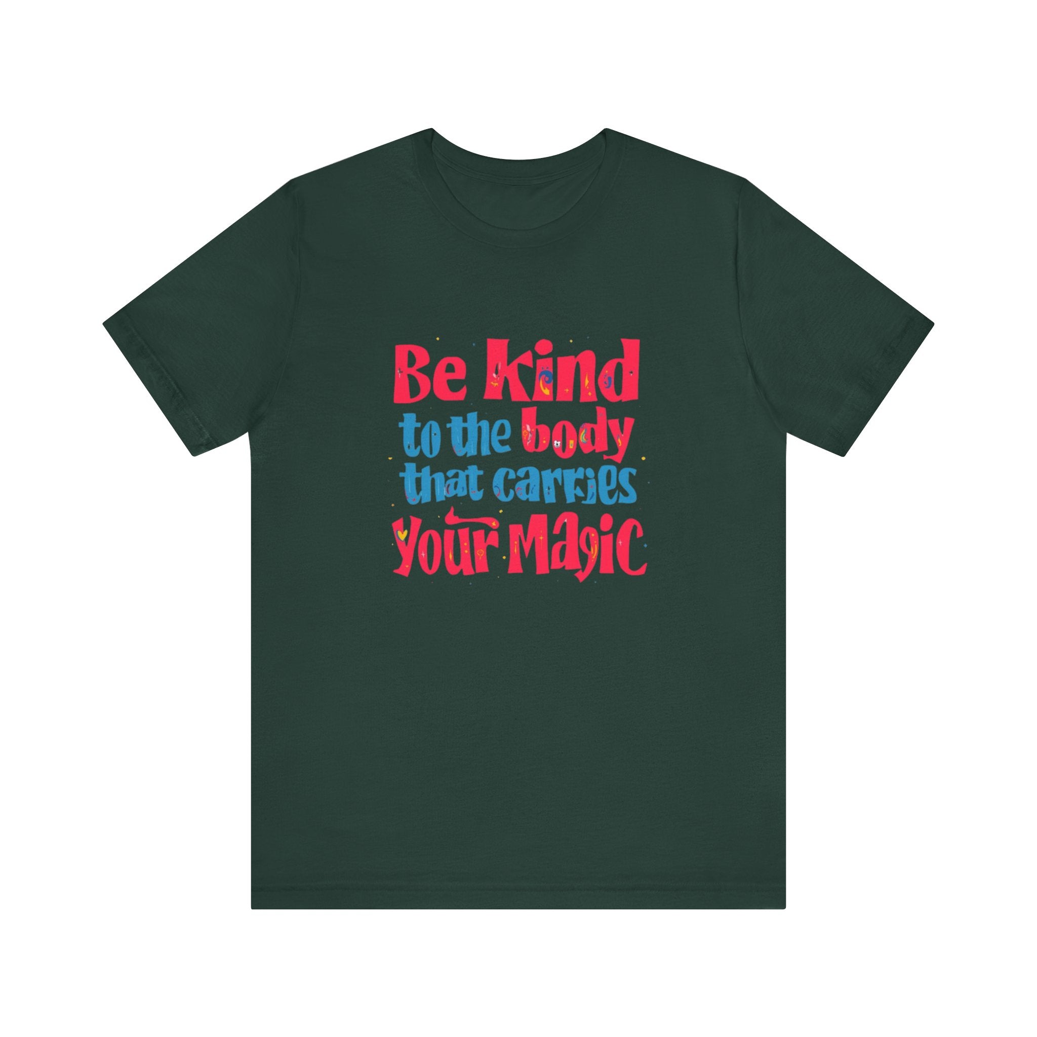 Kindness Magic Tee - Body Positive Unisex Short Sleeve Shirt, Motivational Gift, Self-Care Apparel, Inspirational Tee, Relaxed Fit T-Shirt, Body [...]