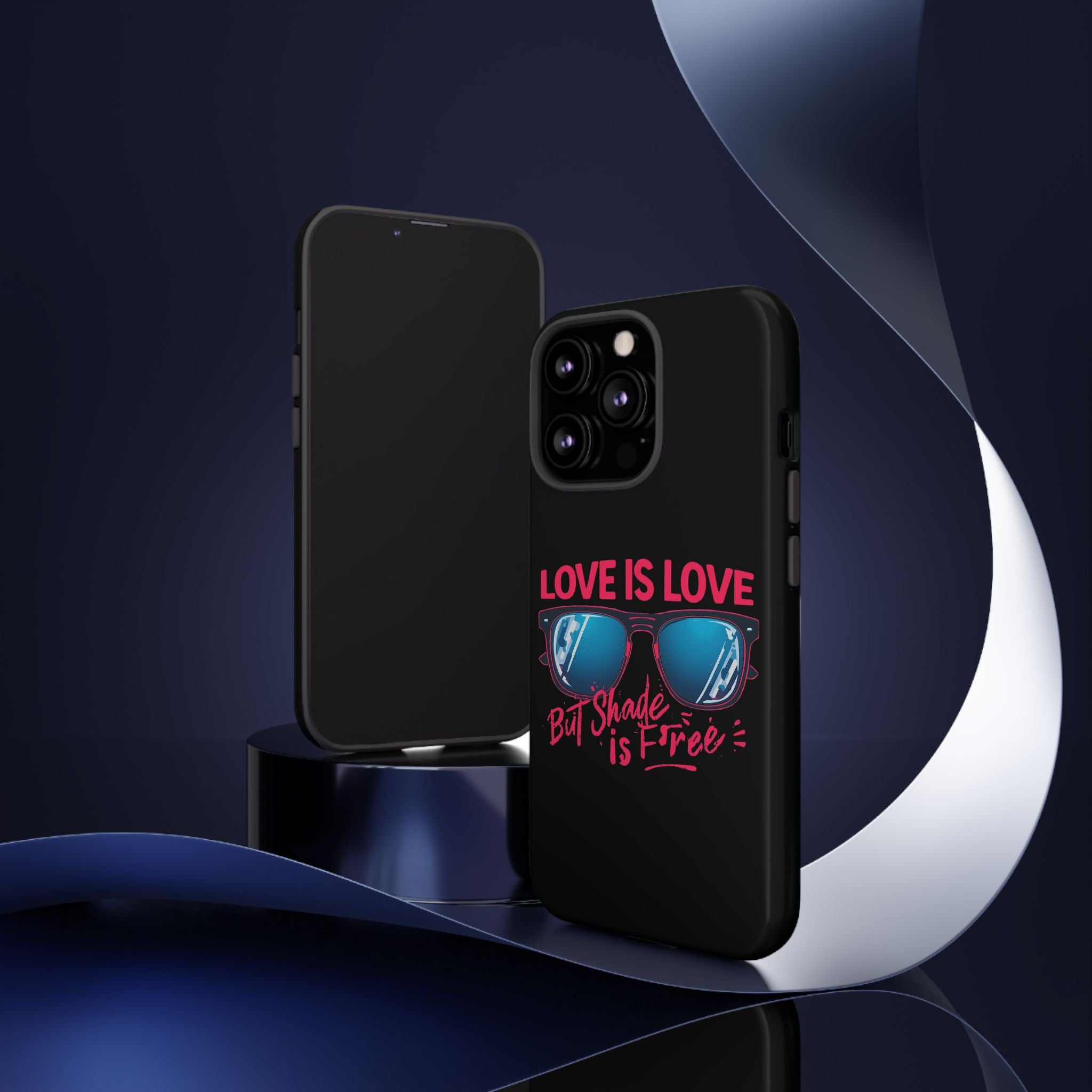 Love Is Love Phone Case, Fun Sunglasses Design, Unique Phone Accessory, Colorful Cell Phone Cover