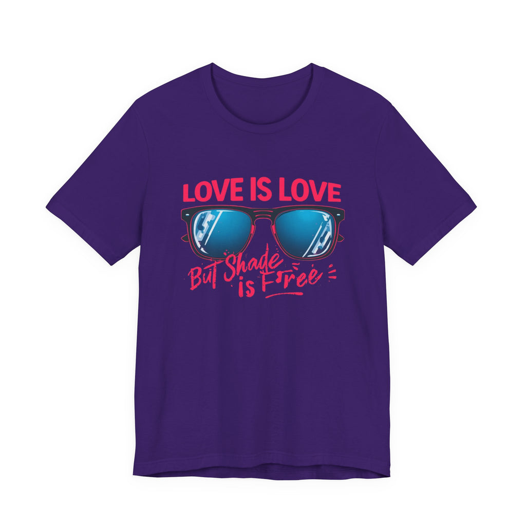 Love is Love Graphic Tee | Unisex Short Sleeve T-Shirt, Pride Apparel, Summer Outfit, LGBTQ+ Gift, Sunglass Design