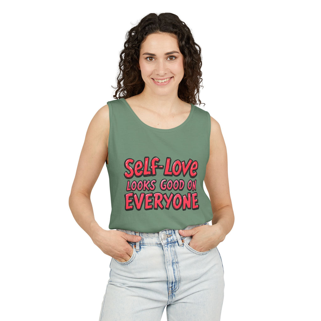 Self-Love Tank Top for Everybody - Affirmation Fashion, Pride Wear, Self-Care Gift, Summer Essential, Casual Comfortable Wear