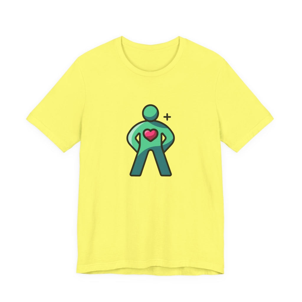 Body Positive Hero Unisex Tee - Fun Graphic T-Shirt for Wellness, Exercise, Fitness, Gym, Gift for Health Enthusiasts