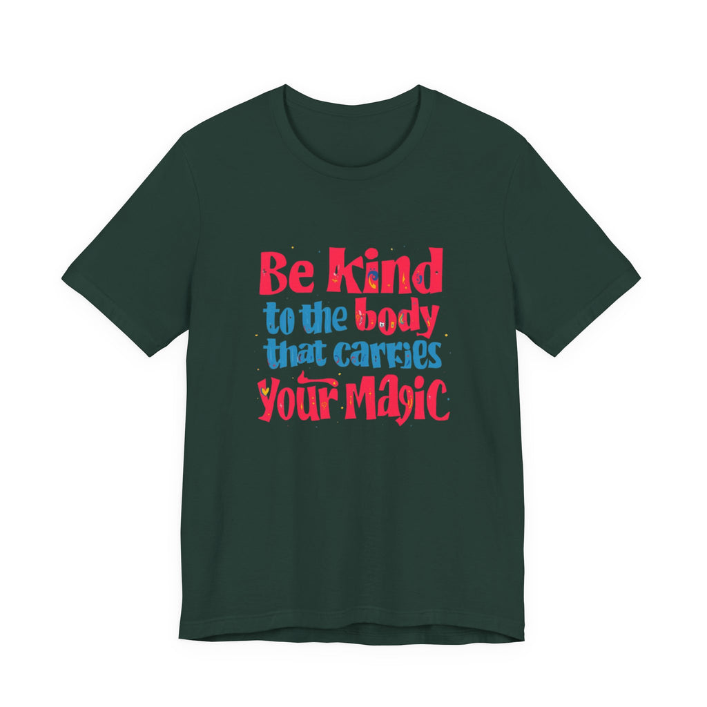 Kindness Magic Tee - Body Positive Unisex Short Sleeve Shirt, Motivational Gift, Self-Care Apparel, Inspirational Tee, Relaxed Fit T-Shirt, Body [...]