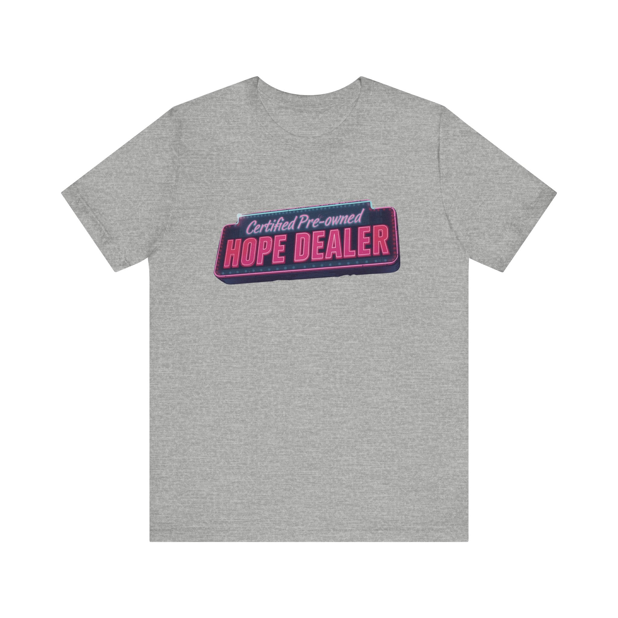 Certified Pre-Owned Hope Dealer Tee | Unisex Short Sleeve T-Shirt, Inspirational Shirt, Casual Wear, Gift for Optimists, Motivational [...]