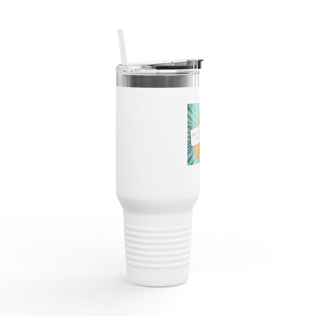 Vibrant Insulated Travel Mug, Adventure-Ready Drinkware, Perfect Gift for Coffee Lovers, Eco-Friendly Travel Mug, Fun Summer Accessory