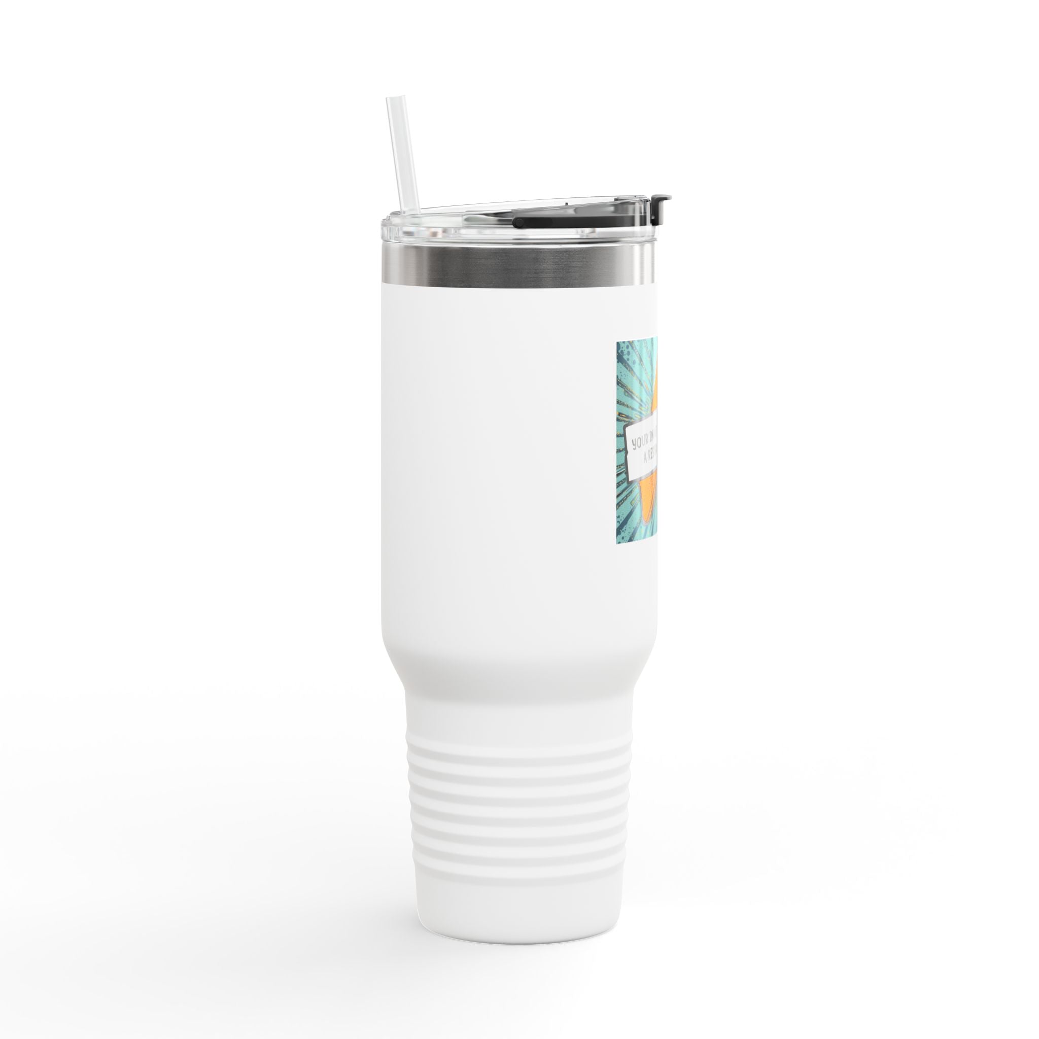 Vibrant Insulated Travel Mug, Adventure-Ready Drinkware, Perfect Gift for Coffee Lovers, Eco-Friendly Travel Mug, Fun Summer Accessory