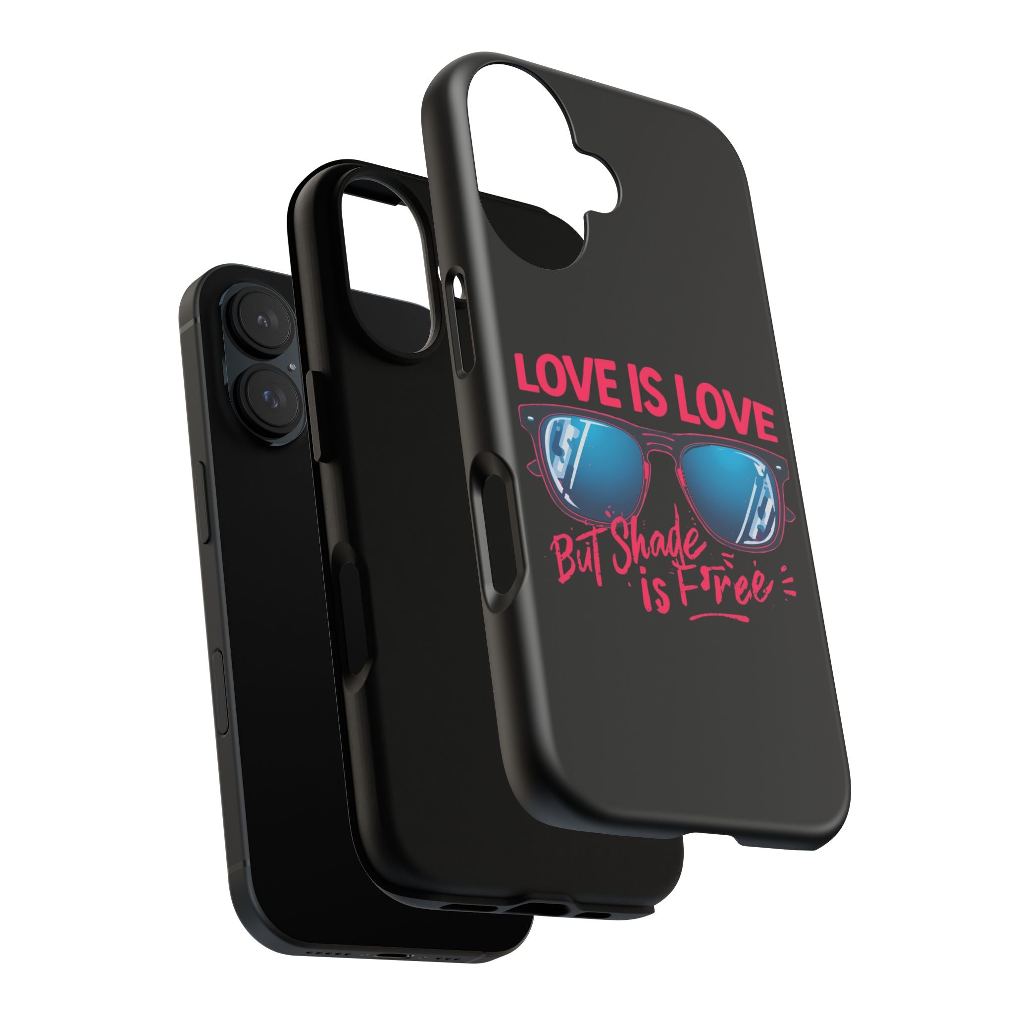 Love Is Love Phone Case, Fun Sunglasses Design, Unique Phone Accessory, Colorful Cell Phone Cover
