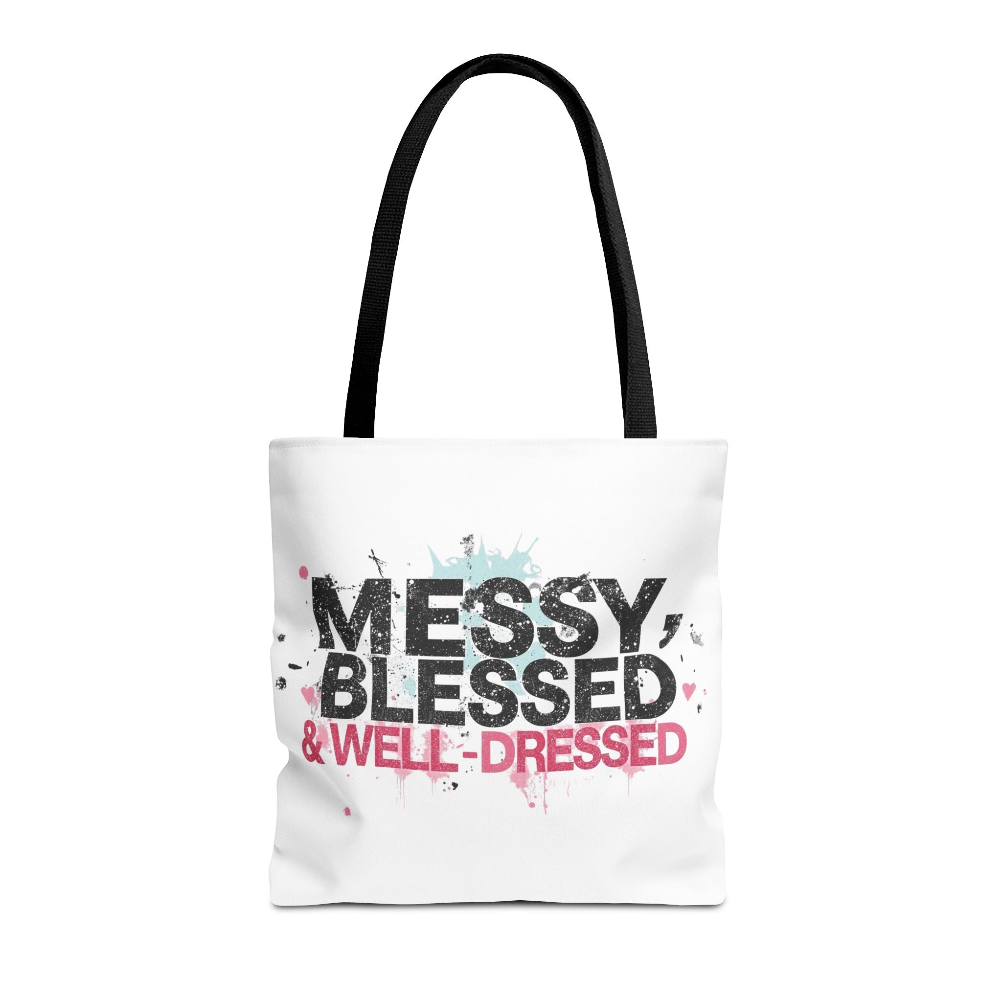 Messy, Blessed & Well-Dressed Tote Bag - Stylish Everyday Companion for Moms, Gifts, Shopping, Beach, Travel