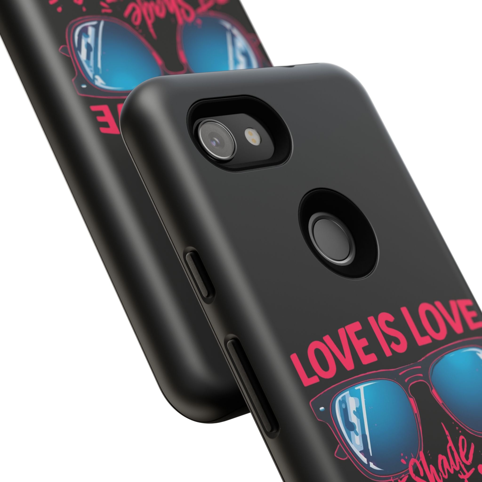 Love Is Love Phone Case, Fun Sunglasses Design, Unique Phone Accessory, Colorful Cell Phone Cover