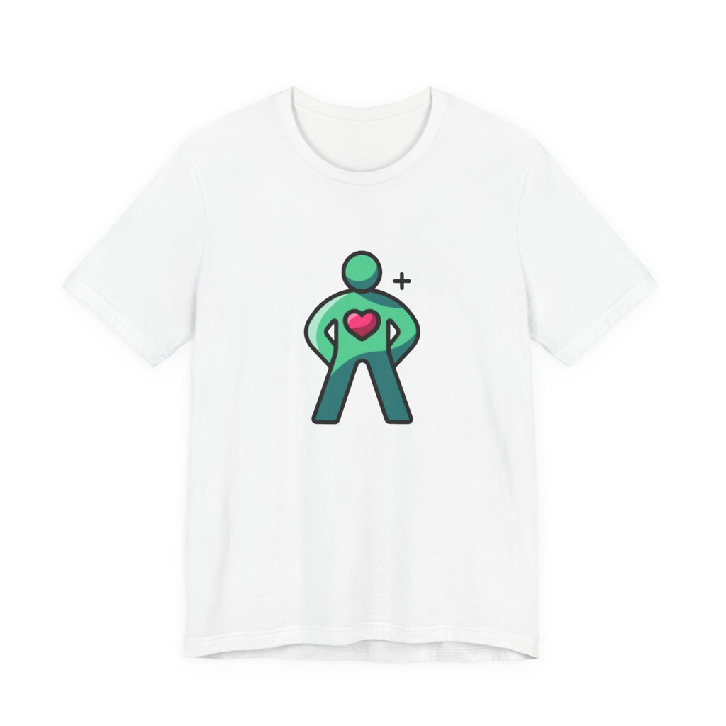 Body Positive Hero Unisex Tee - Fun Graphic T-Shirt for Wellness, Exercise, Fitness, Gym, Gift for Health Enthusiasts