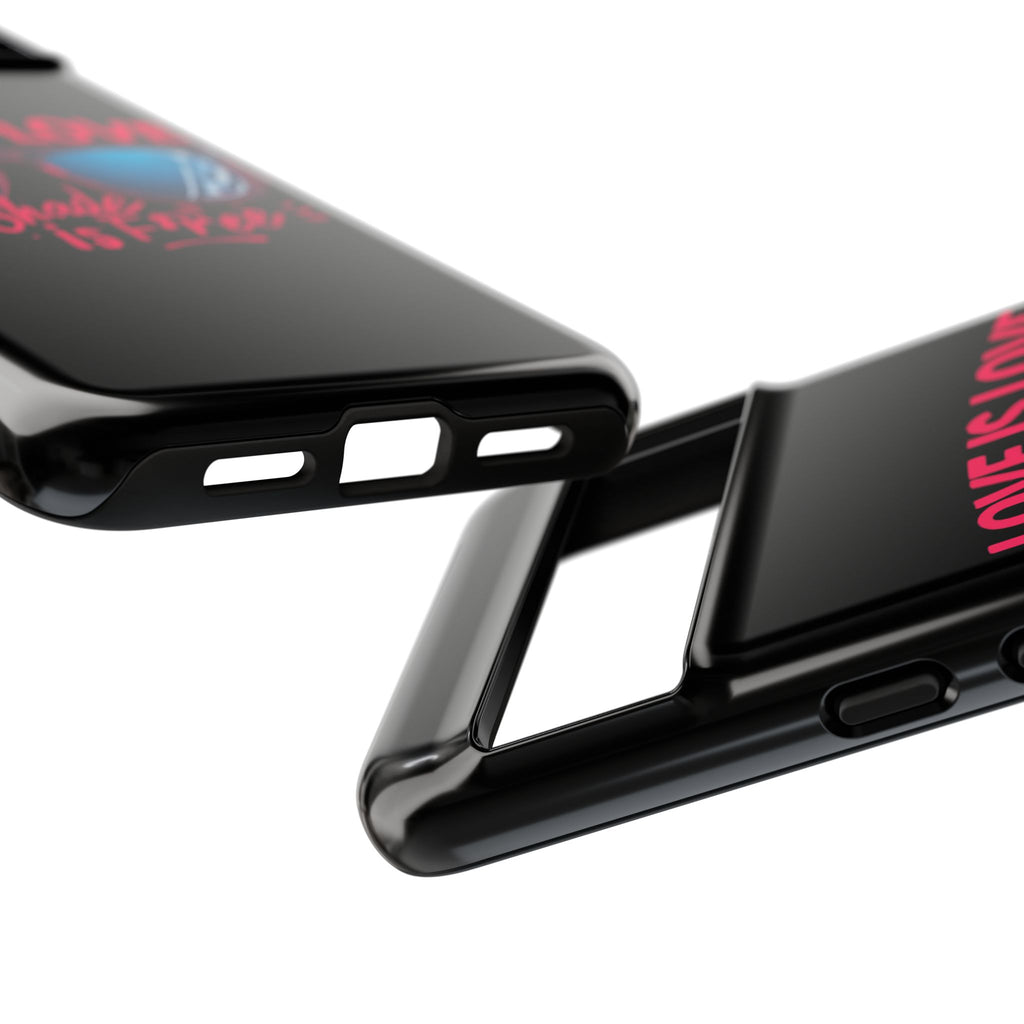 Love Is Love Phone Case, Fun Sunglasses Design, Unique Phone Accessory, Colorful Cell Phone Cover