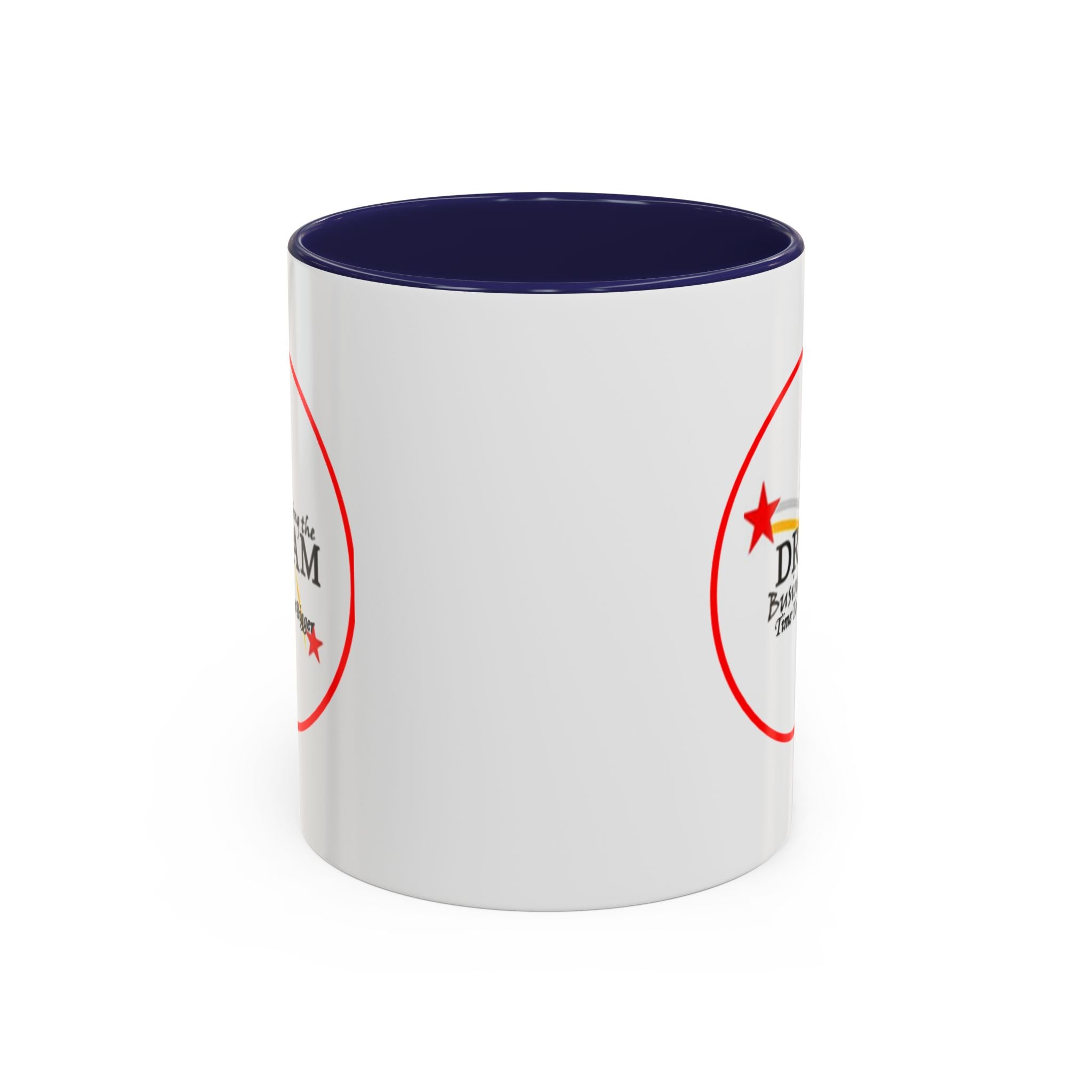Living the Dream Accent Coffee Mug, Inspirational Mug, Gift for Entrepreneurs, Motivational Drinkware, Unique Coffee Cups, Office Decor