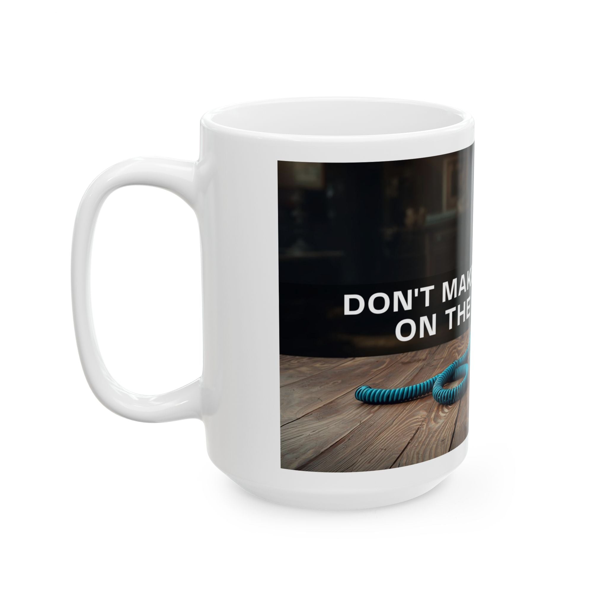 Funny Landline Phone Ceramic Mug - Humorous Gift for Coffee Lovers, Office Humor, Retro Gift, Birthday, Housewarming, Unique Present