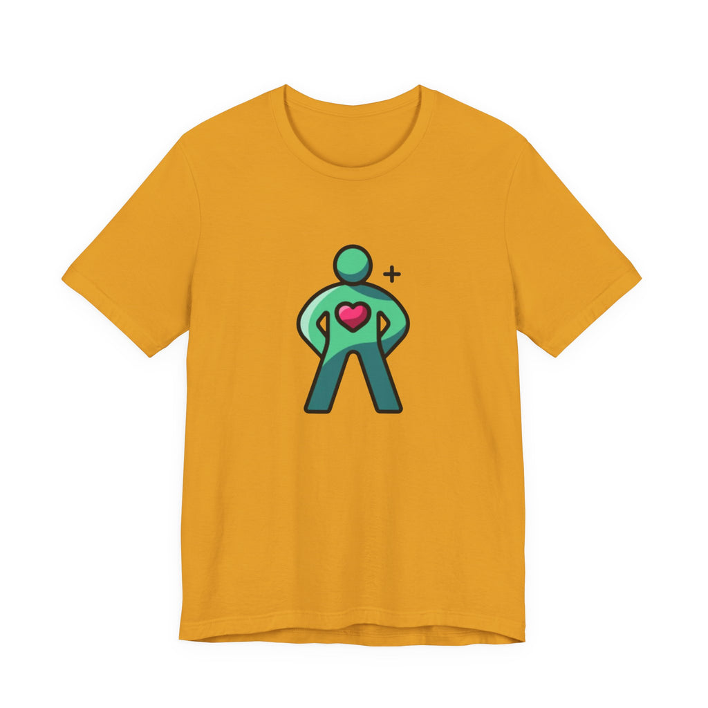 Body Positive Hero Unisex Tee - Fun Graphic T-Shirt for Wellness, Exercise, Fitness, Gym, Gift for Health Enthusiasts