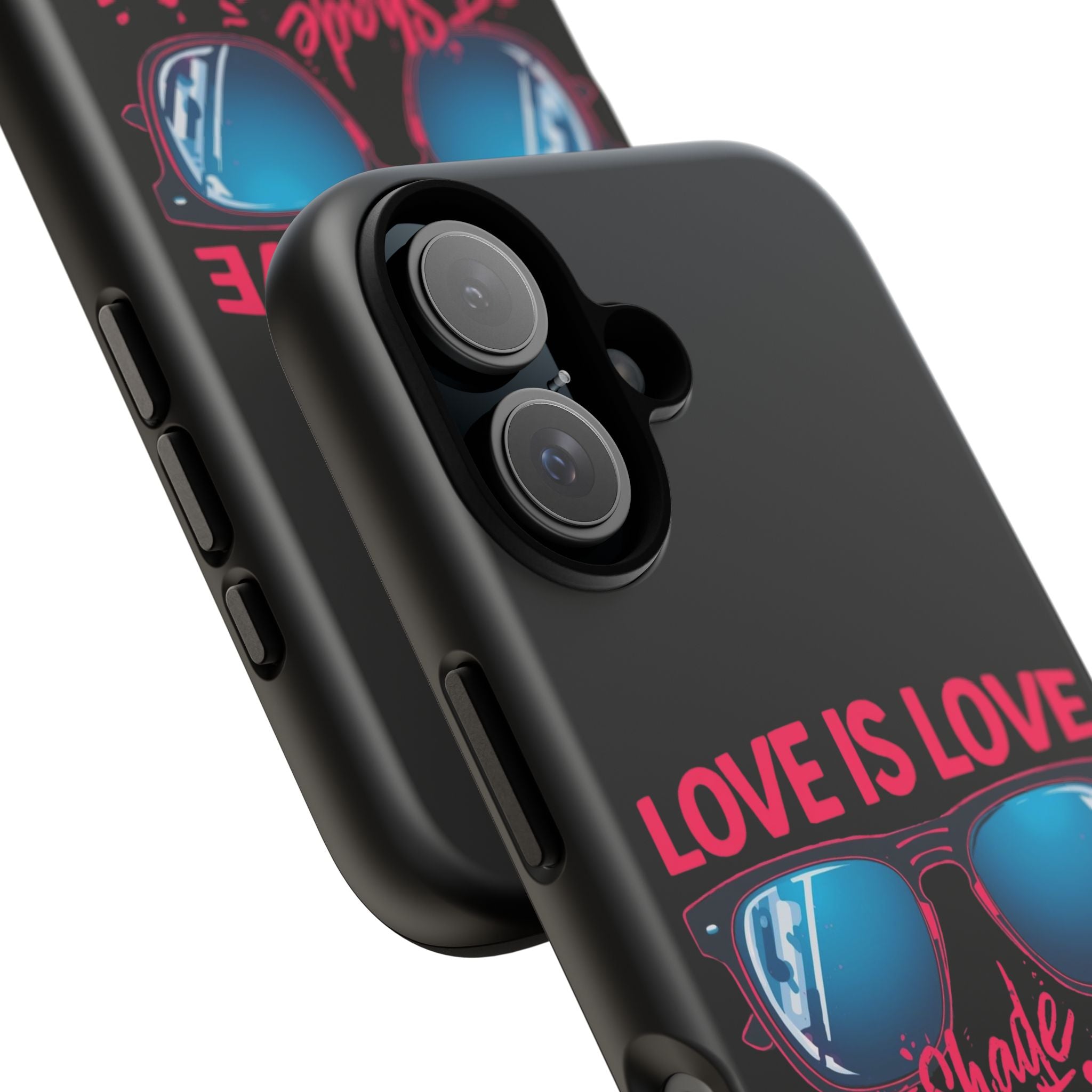 Love Is Love Phone Case, Fun Sunglasses Design, Unique Phone Accessory, Colorful Cell Phone Cover