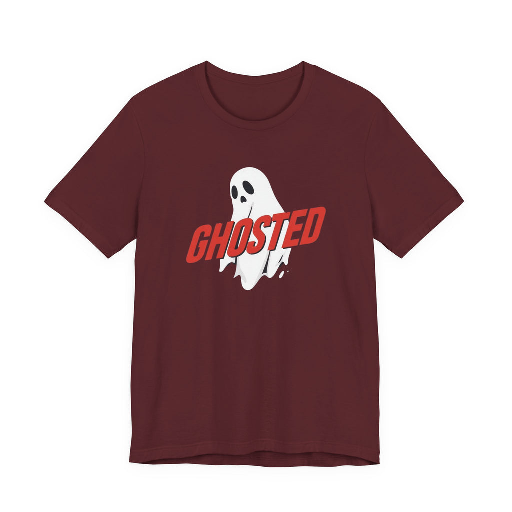 Ghosted Short Sleeve Tee, Fun Graphic T-Shirt, Casual Halloween Tee, Gift for Ghost Lovers, Halloween Costume Shirt, Spooky Graphic Tee