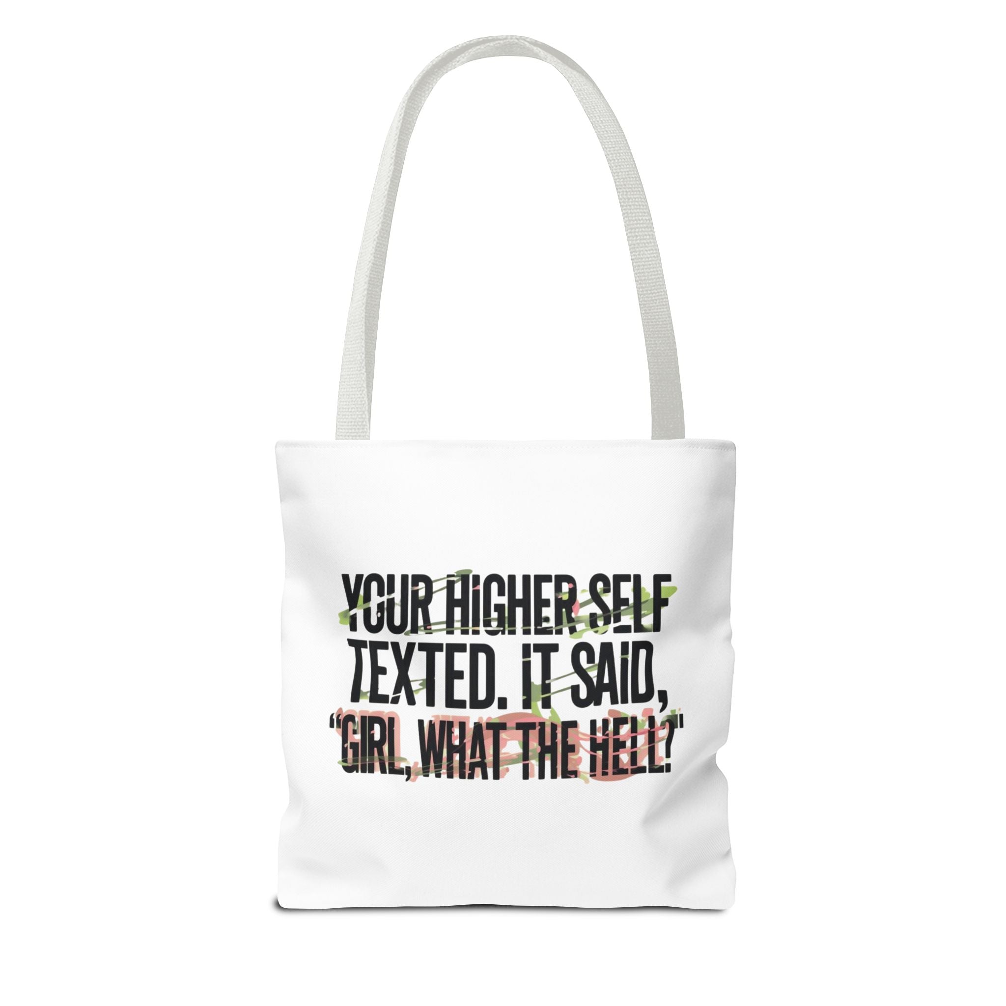 Vibrant Tote Bag - Your Higher Self Texted, Chic Accessory, Gift for Her, Inspirational, Everyday Use, Shopping Bag