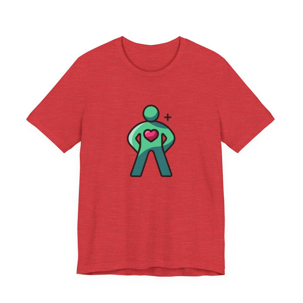Body Positive Hero Unisex Tee - Fun Graphic T-Shirt for Wellness, Exercise, Fitness, Gym, Gift for Health Enthusiasts