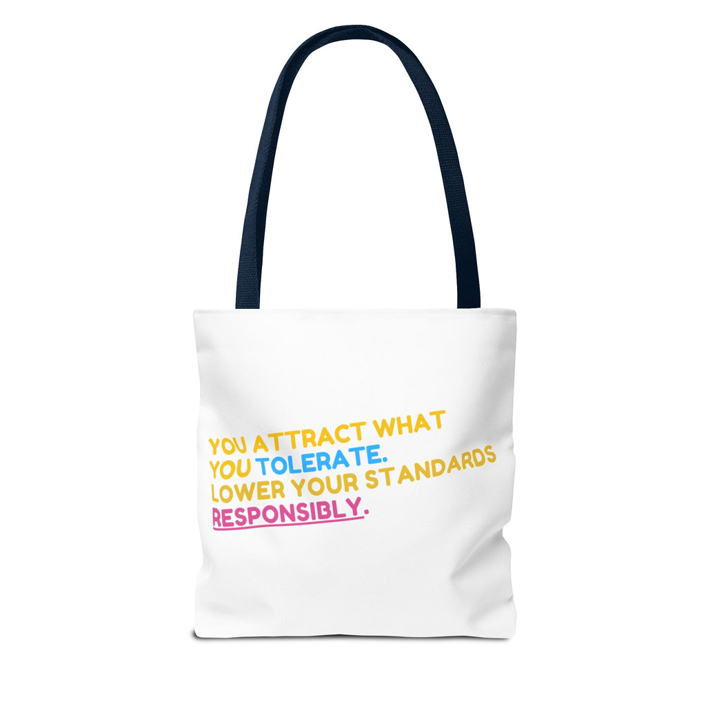 Positive Vibes Tote Bag, Motivational Quote Tote, Eco-Friendly Shopping Bag, Gift for Her, Casual Everyday Use