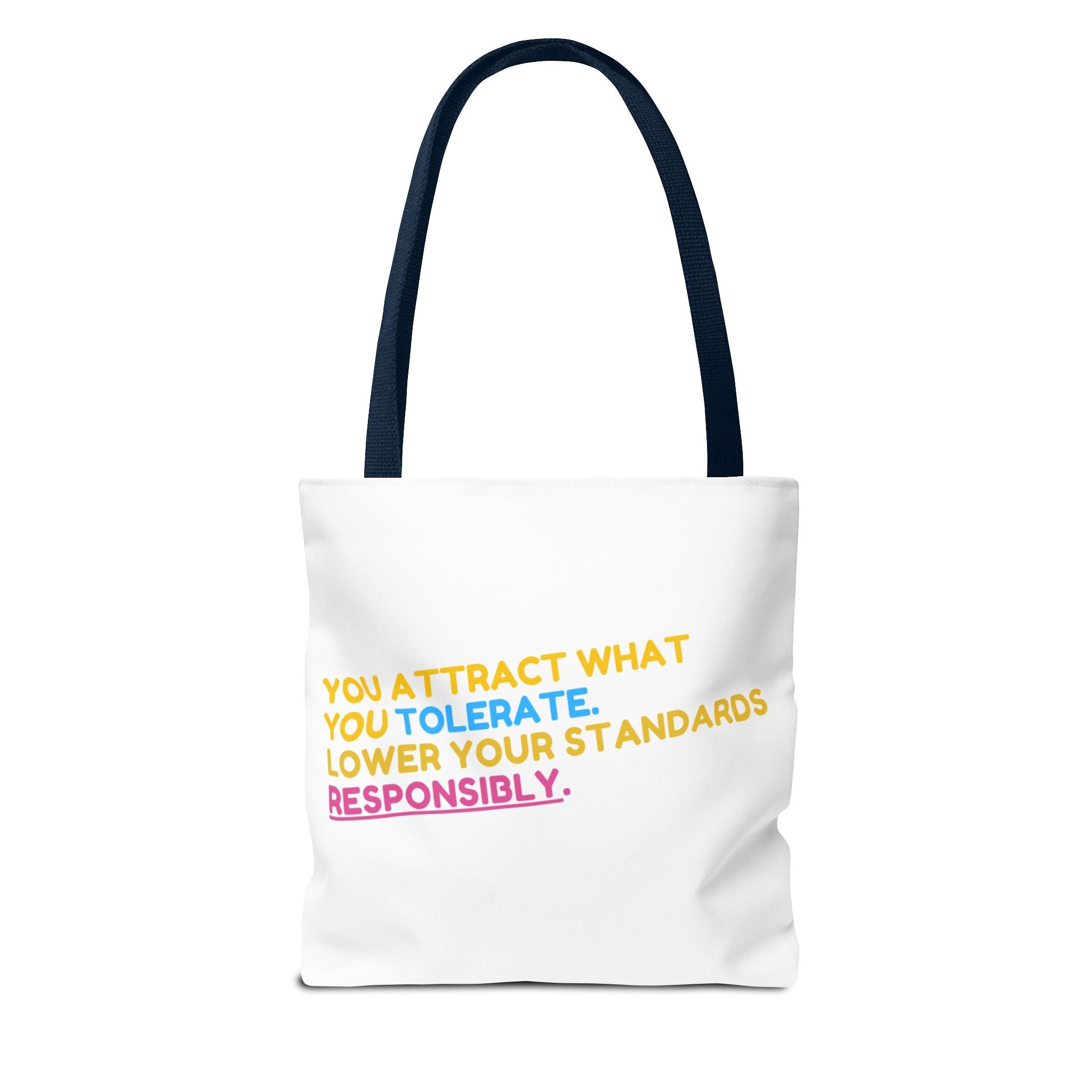 Positive Vibes Tote Bag, Motivational Quote Tote, Eco-Friendly Shopping Bag, Gift for Her, Casual Everyday Use