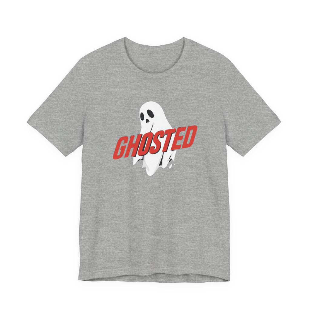 Ghosted Short Sleeve Tee, Fun Graphic T-Shirt, Casual Halloween Tee, Gift for Ghost Lovers, Halloween Costume Shirt, Spooky Graphic Tee