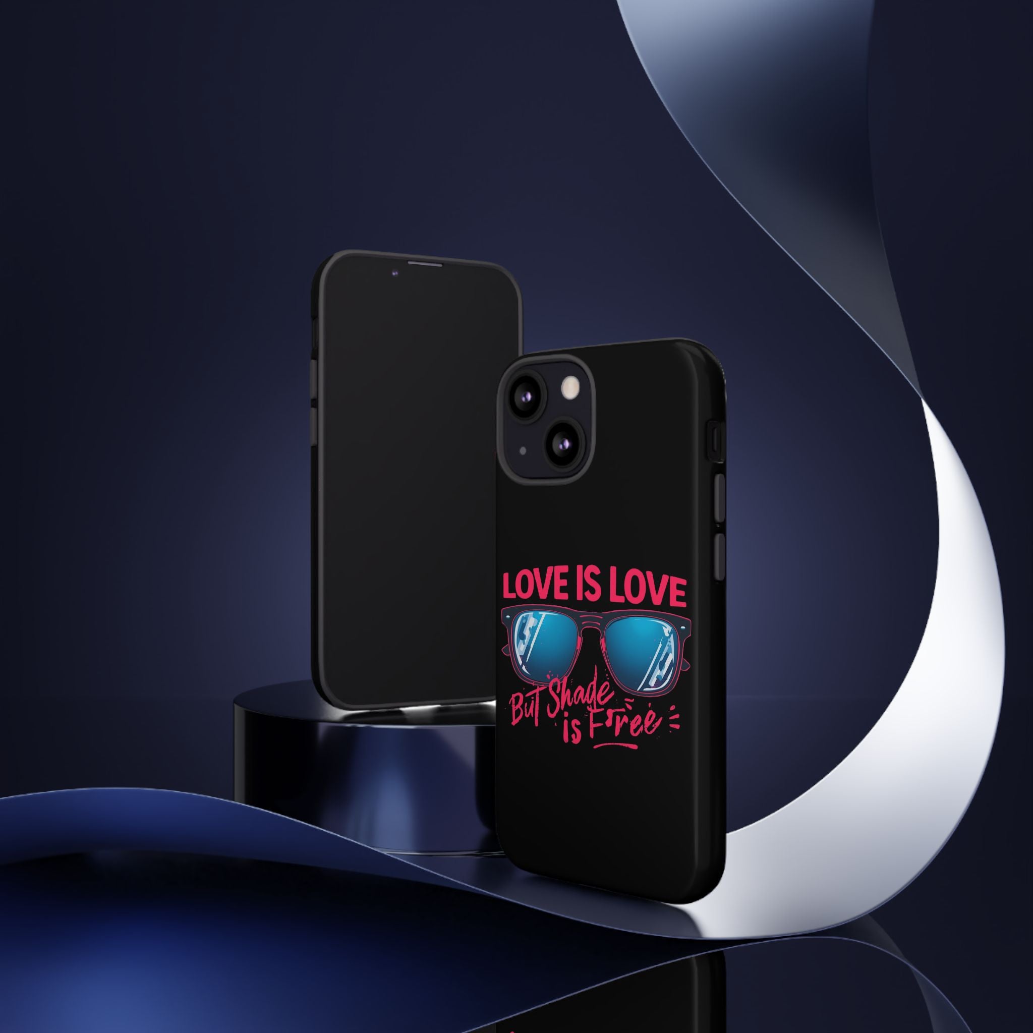 Love Is Love Phone Case, Fun Sunglasses Design, Unique Phone Accessory, Colorful Cell Phone Cover