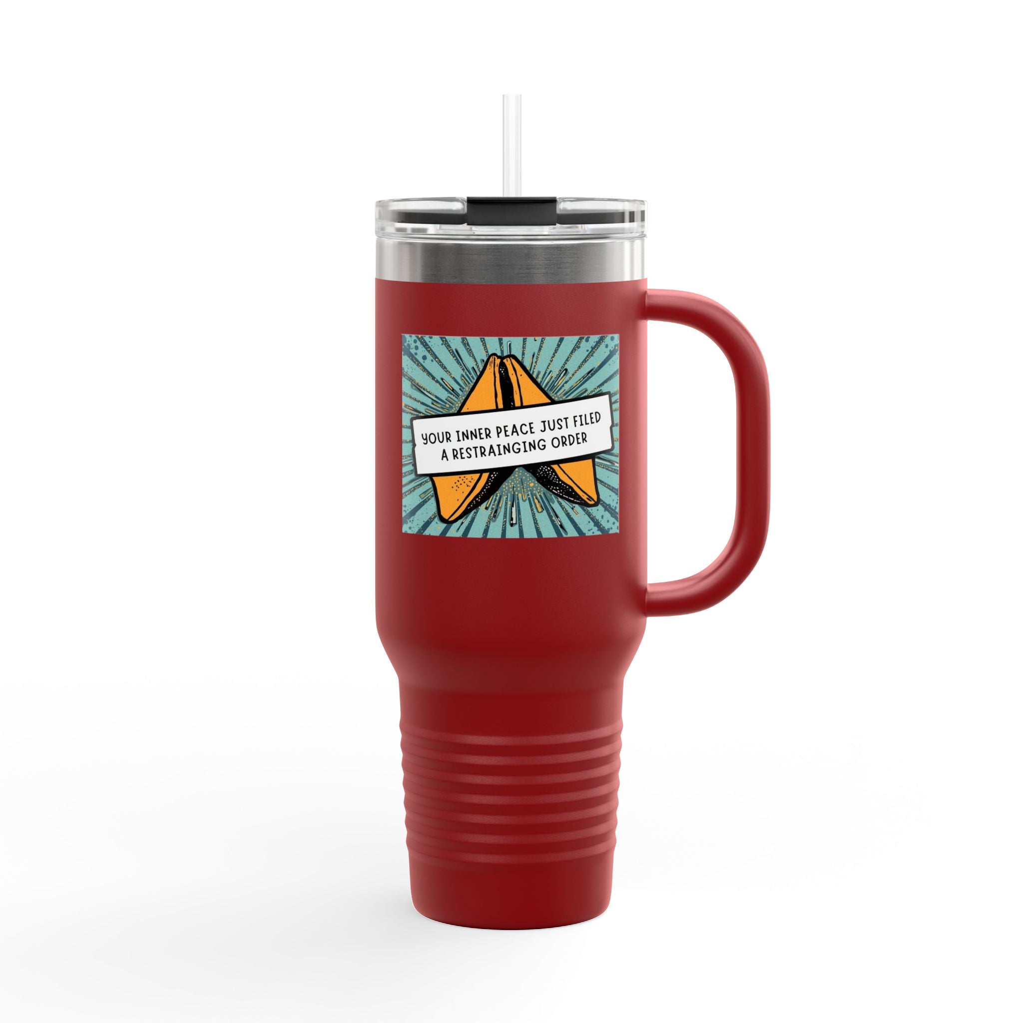 Vibrant Insulated Travel Mug, Adventure-Ready Drinkware, Perfect Gift for Coffee Lovers, Eco-Friendly Travel Mug, Fun Summer Accessory