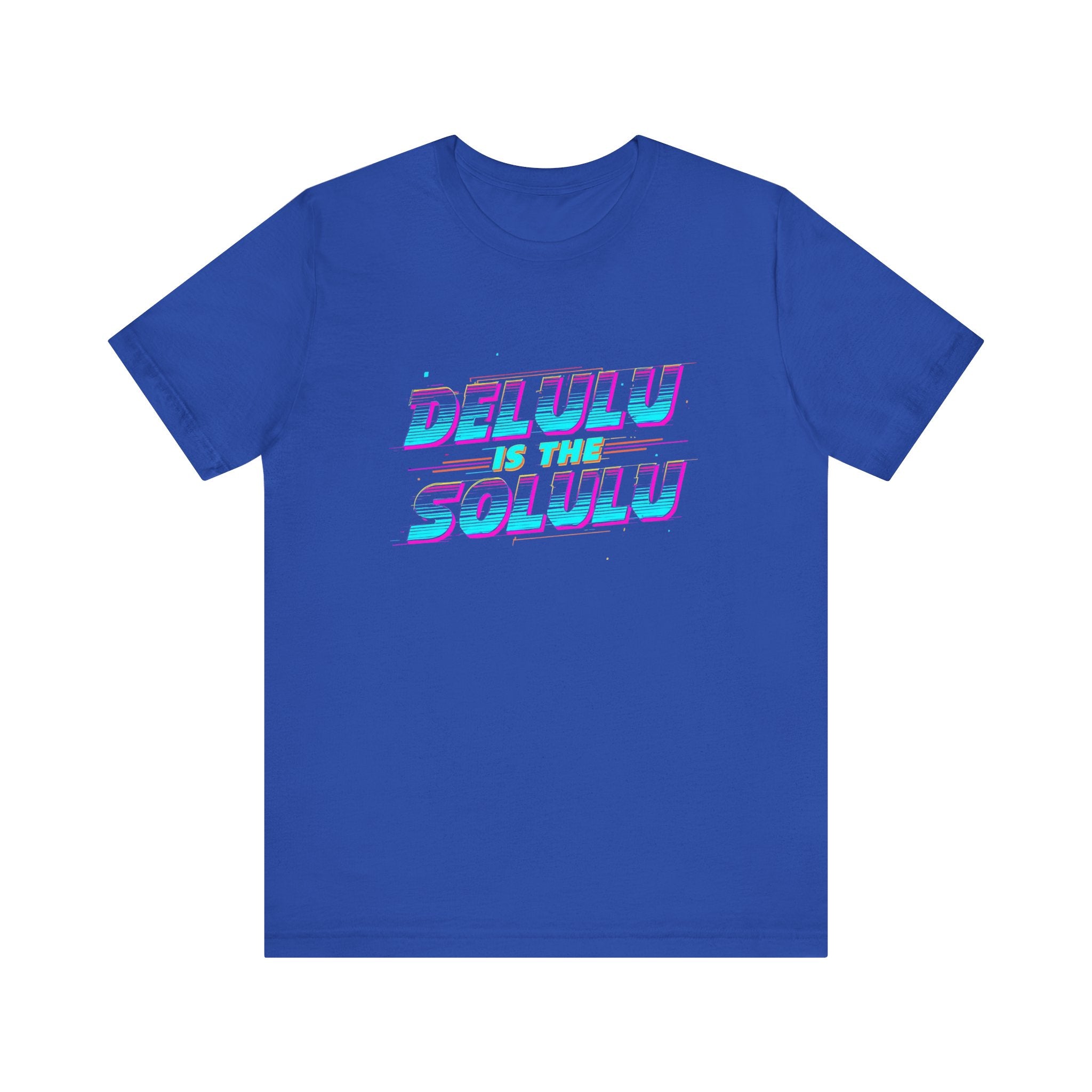 Retro Vibe Tee - "Delulu is the Solulu" Graphic Shirt, Casual Wear, Gift for Gamers, Vintage Style T-Shirt, Festival Outfit