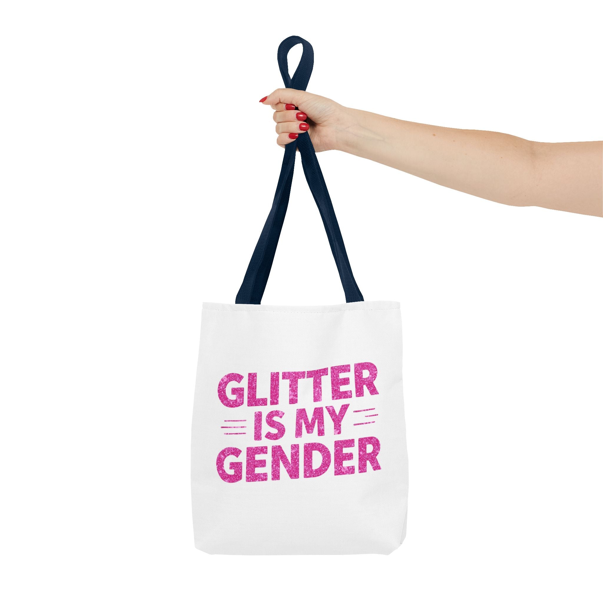 Glitter Is My Gender Tote Bag, Stylish Shopping Tote, LGBTQ+ Pride Accessory, Statement Bag, Eco-Friendly Gift, Daily Use Carryall