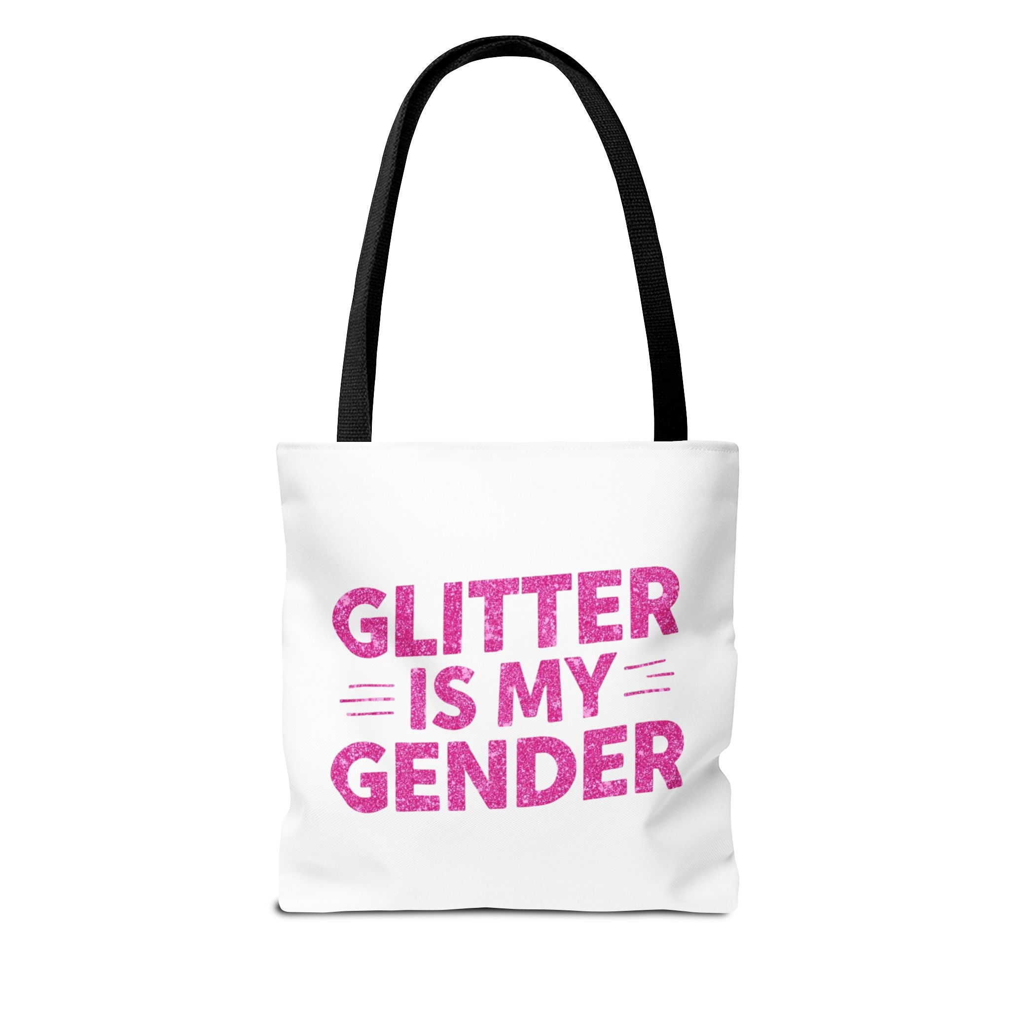 Glitter Is My Gender Tote Bag, Stylish Shopping Tote, LGBTQ+ Pride Accessory, Statement Bag, Eco-Friendly Gift, Daily Use Carryall