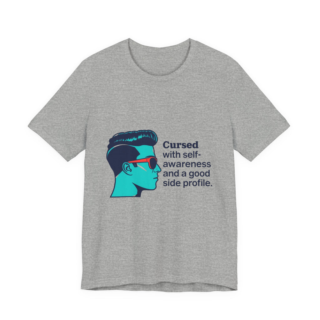 Cursed Self-Awareness T-Shirt, Funny Tee, Gift for Him, Casual Wear, Humor Shirt, Unique Gift Idea