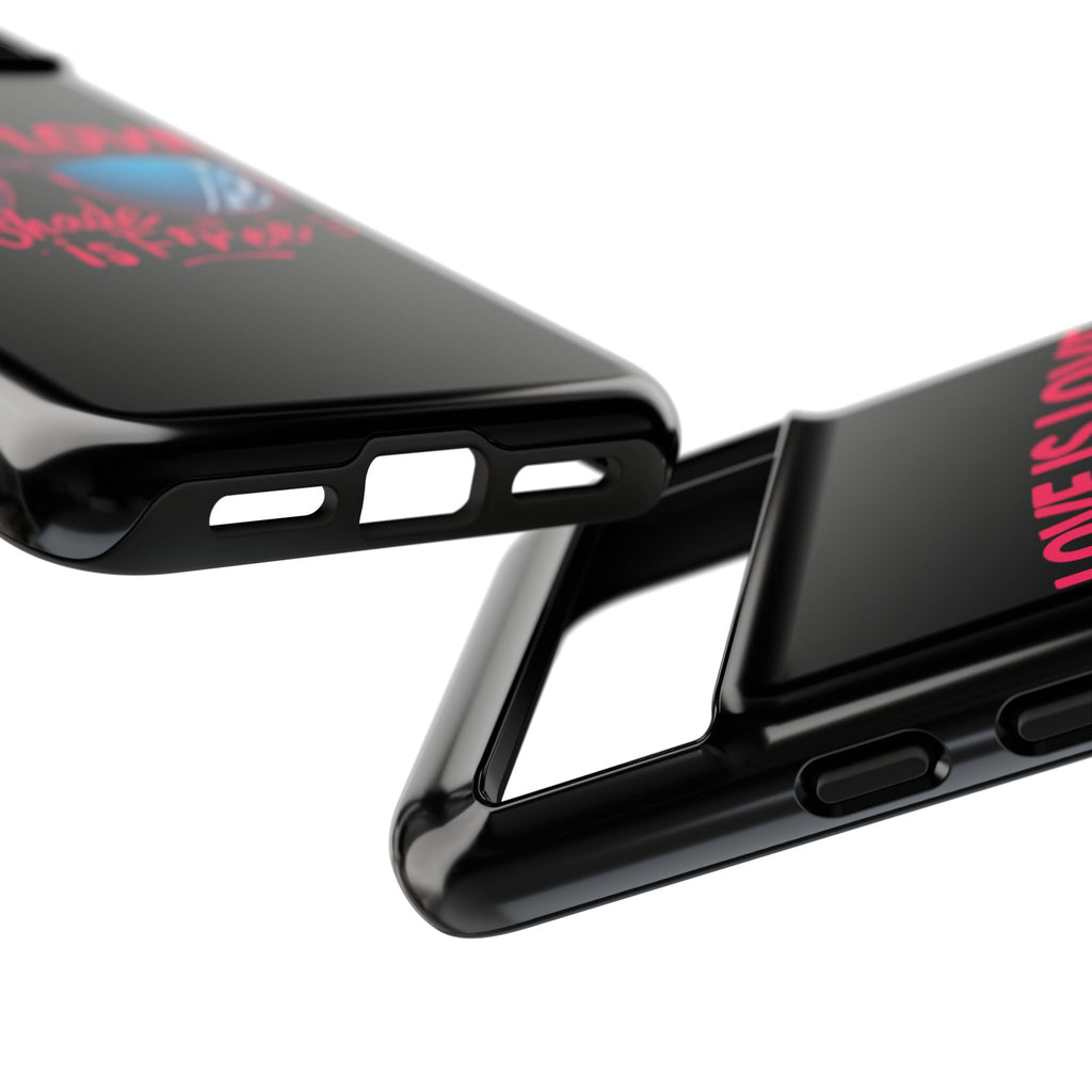Love Is Love Phone Case, Fun Sunglasses Design, Unique Phone Accessory, Colorful Cell Phone Cover