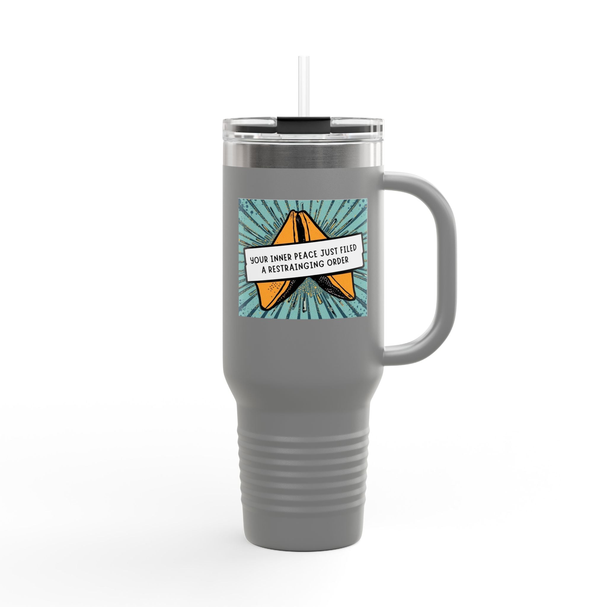 Vibrant Insulated Travel Mug, Adventure-Ready Drinkware, Perfect Gift for Coffee Lovers, Eco-Friendly Travel Mug, Fun Summer Accessory